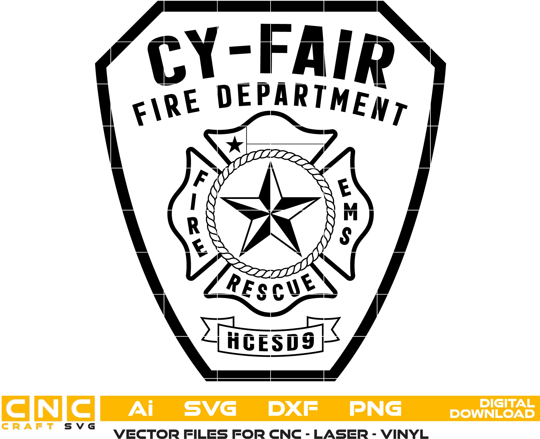 Cy-Fair Fire Department Badge