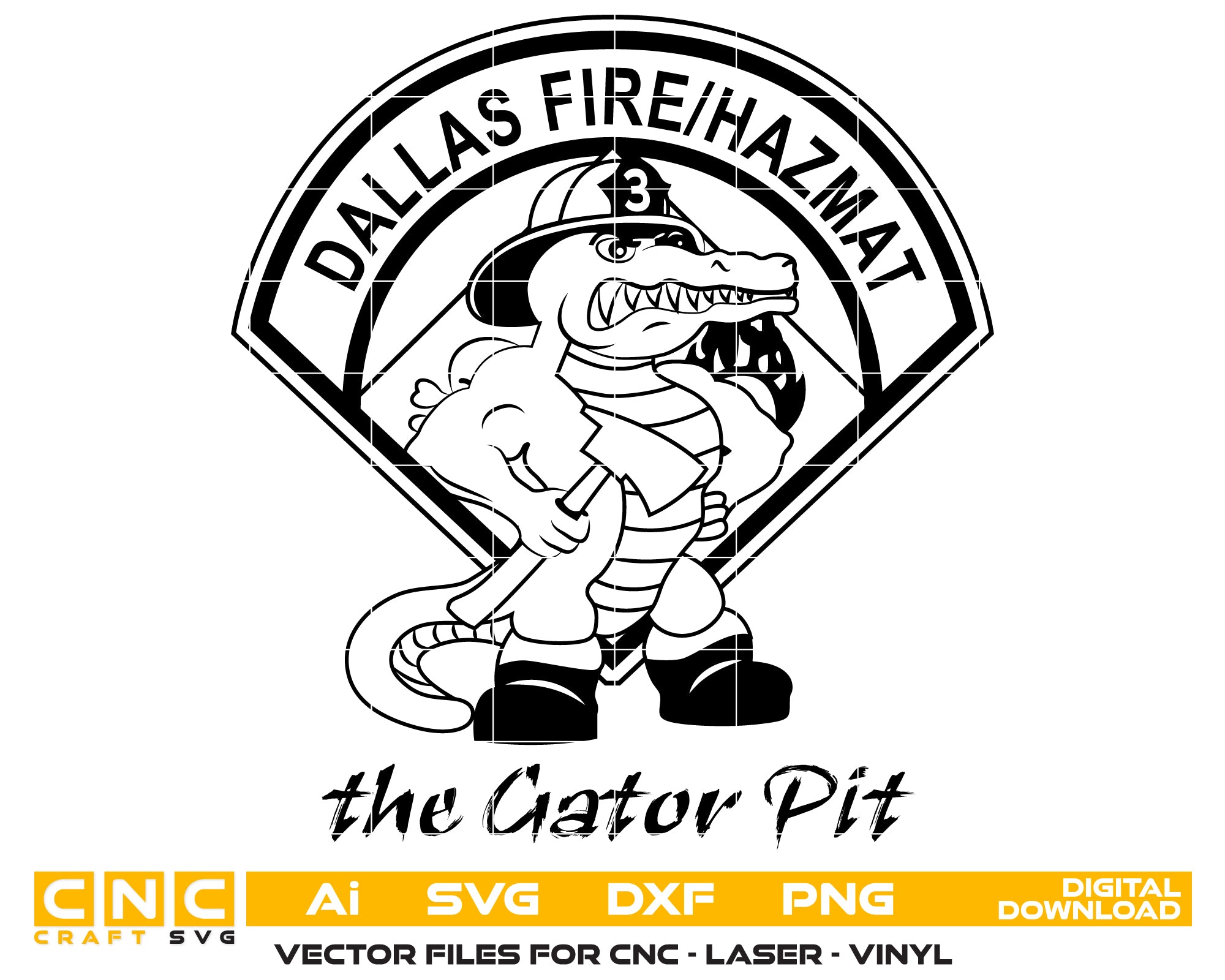 Dallas Station 3 Haz Mat Gator Pit Patch