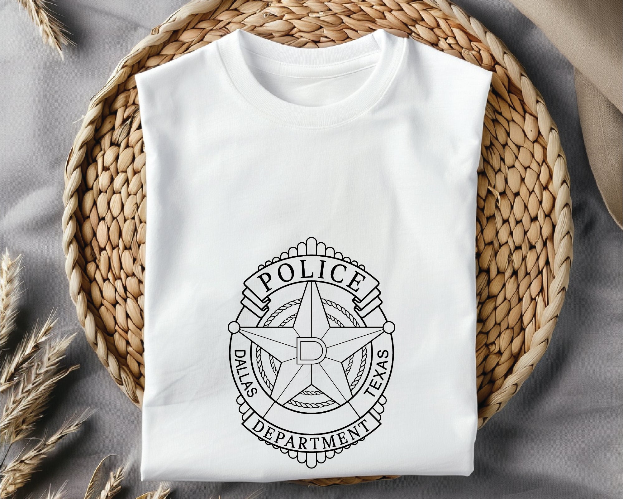 Dallas Texas Police Badge SVG, Dallas Police Logo Vector, Texas Law Enforcement Badge SVG, Dallas Police Patch Digital File, Police Badge SVG Design