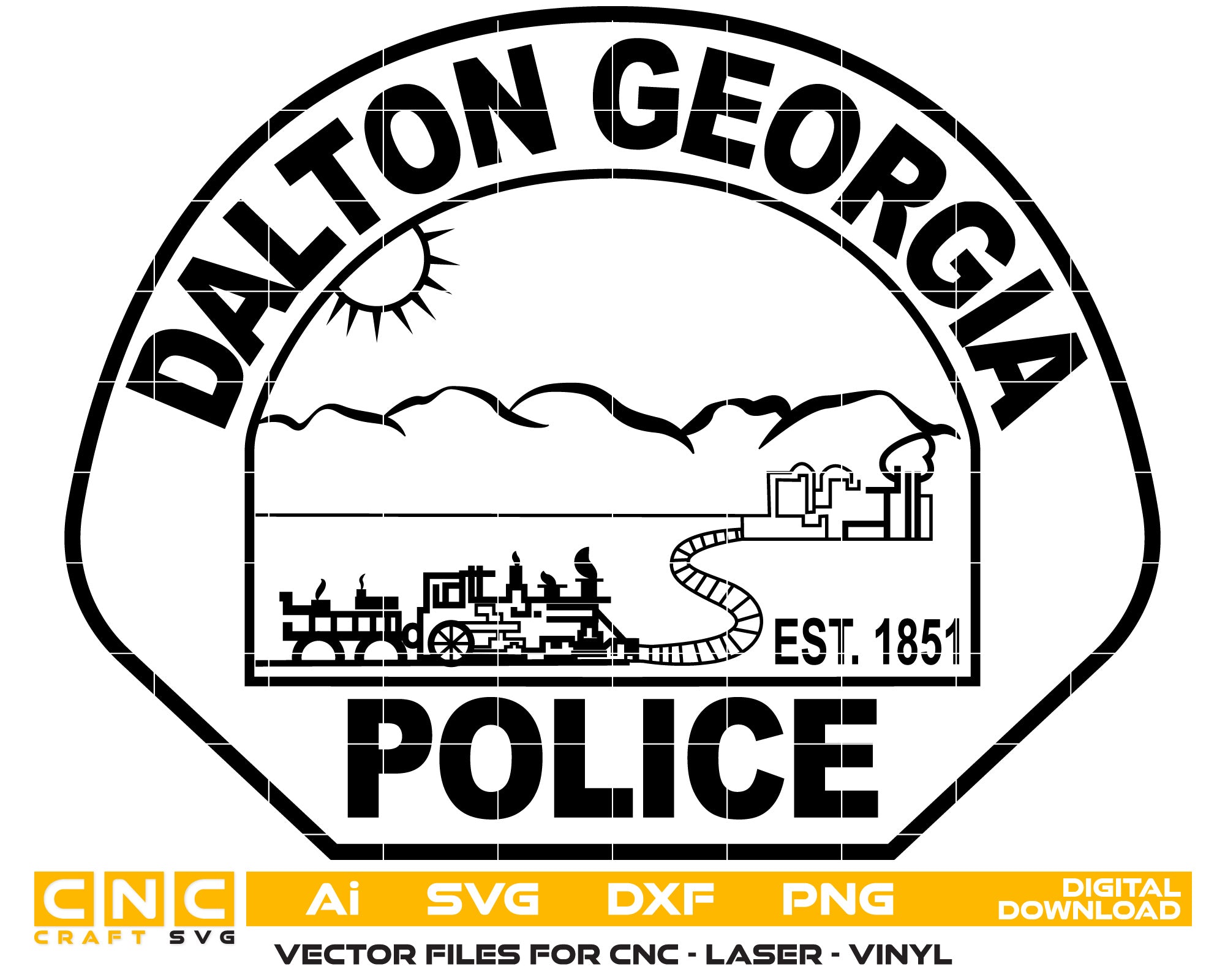 Dalton Georgia Police Badge