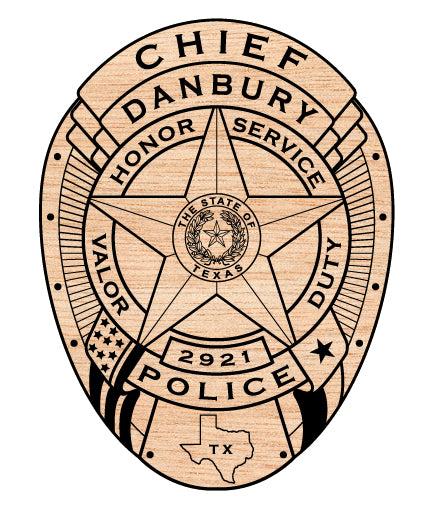 danbury police chief badge svg, danbury texas police chief badge vector, danbury tx police svg emblem, texas police chief badge svg, #support