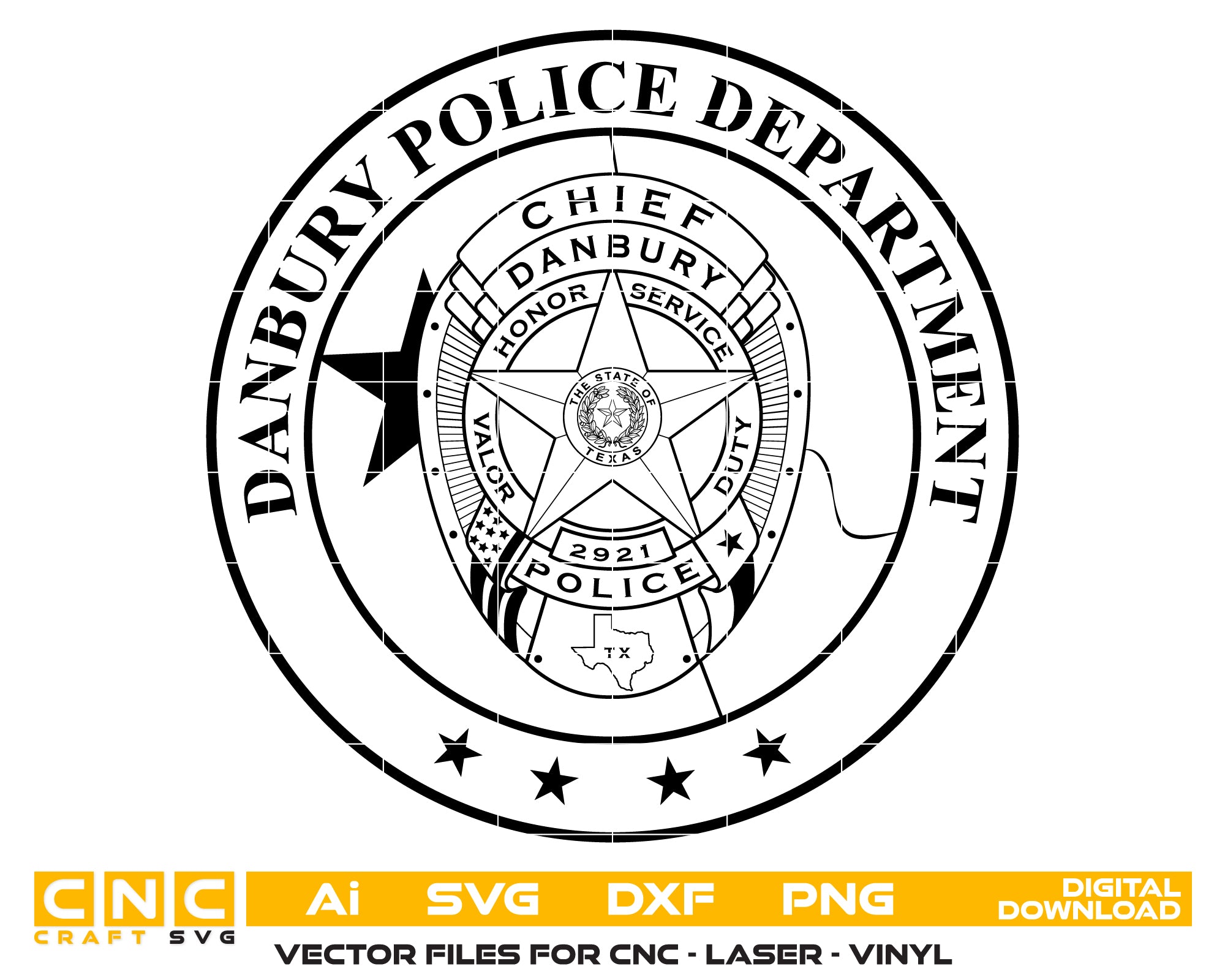 danbury police department badge svg, danbury texas police badge vector, danbury tx police svg emblem, texas law enforcement badge svg, #support