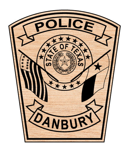 danbury police department patch svg, danbury texas police patch vector, danbury tx police svg emblem, texas law enforcement patch svg, #support