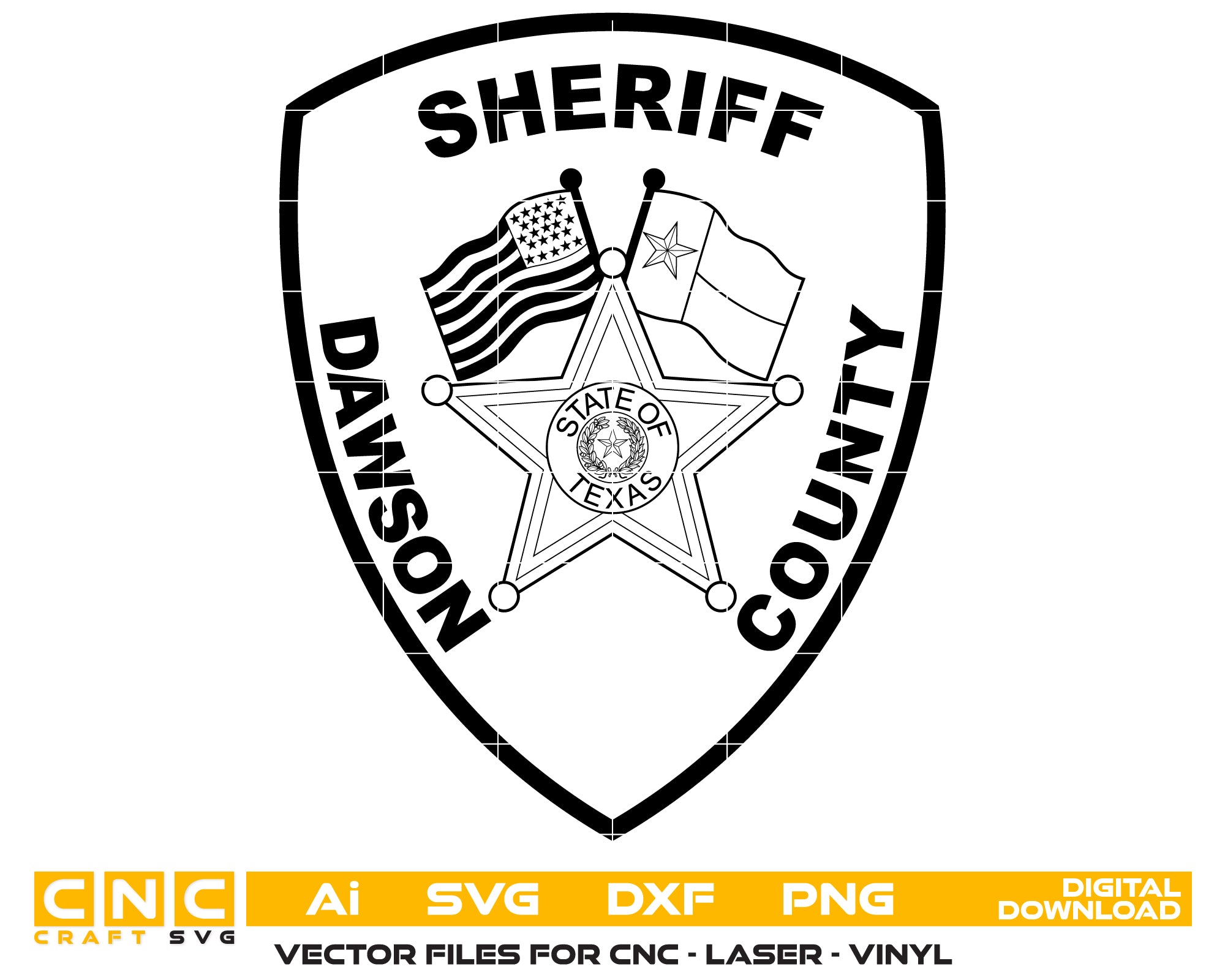 Dawson County Sheriff Badge SVG, Georgia Sheriff Badge Vector, Dawson County Law Enforcement Badge, Police Badge SVG, Sheriff Department Emblem