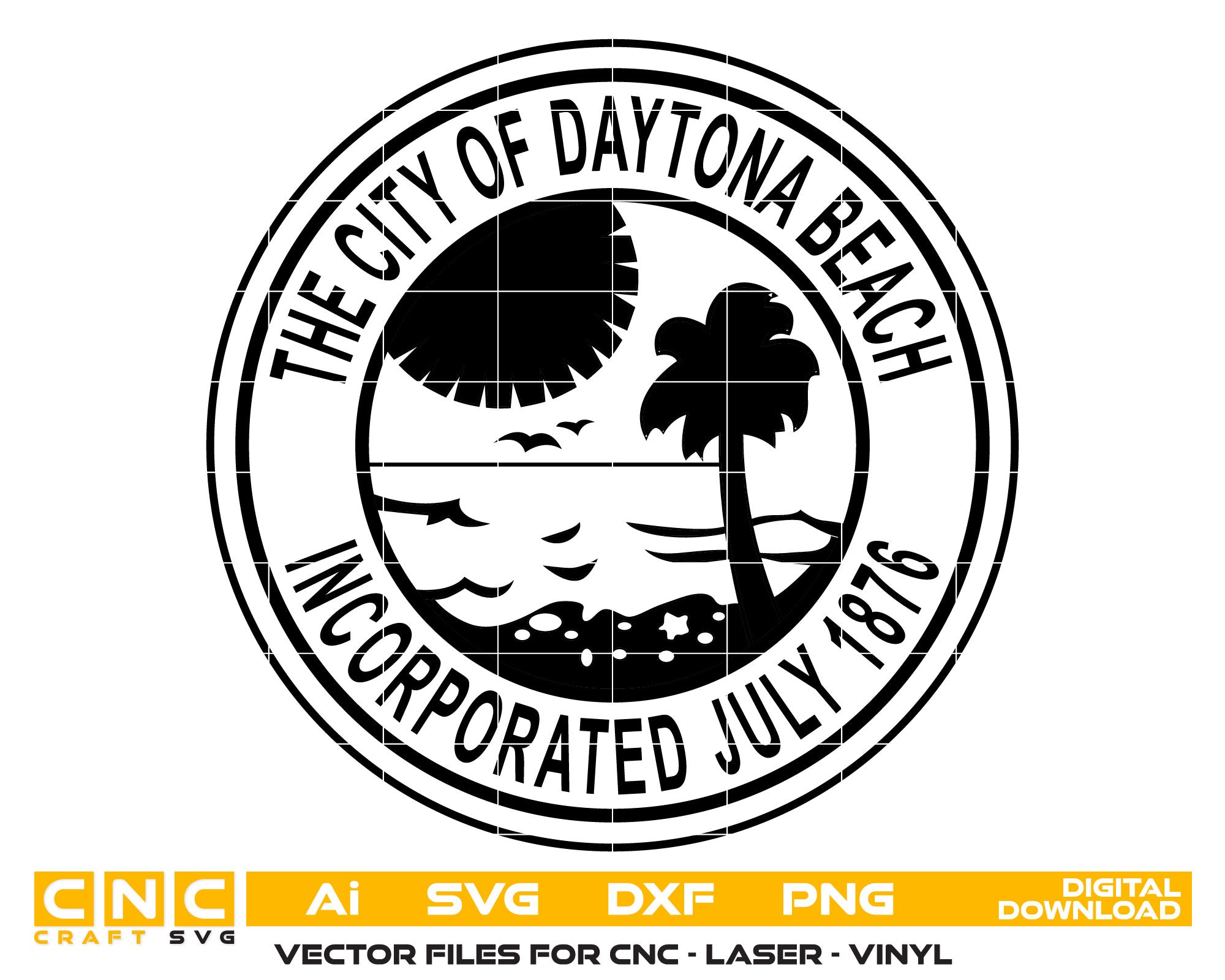 Daytona Beach Florida Seal