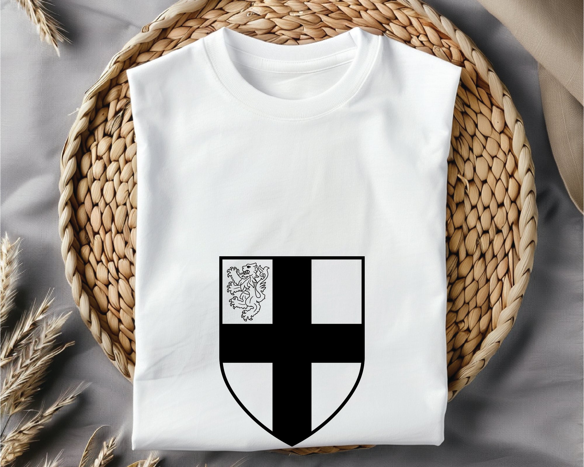 Arms of De Burgh SVG, De Burgh Family Crest Vector, Heraldic Coat of Arms Design, Medieval Shield SVG, Genealogy Crest for Engraving and Printing