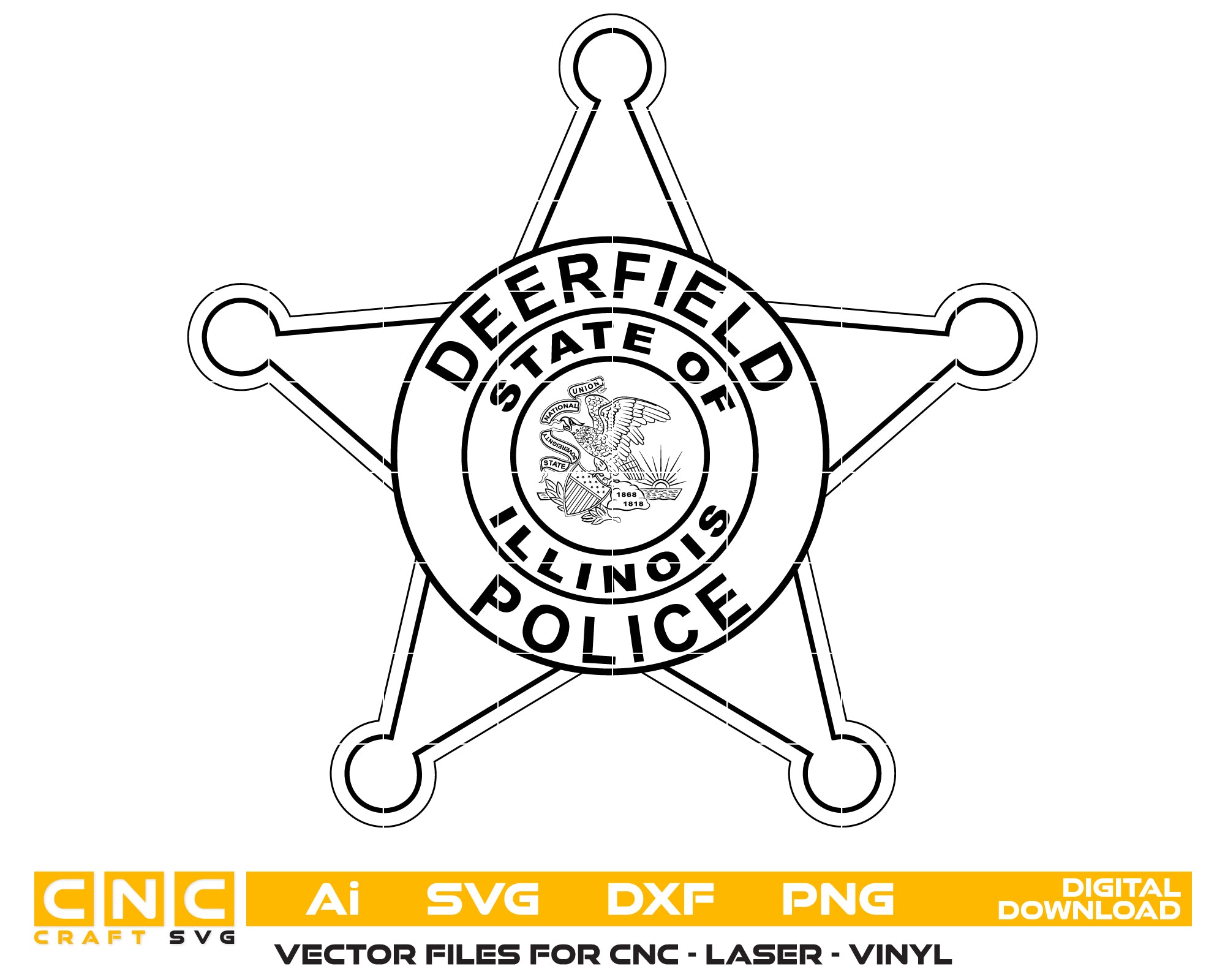 Deerfield Police Badge