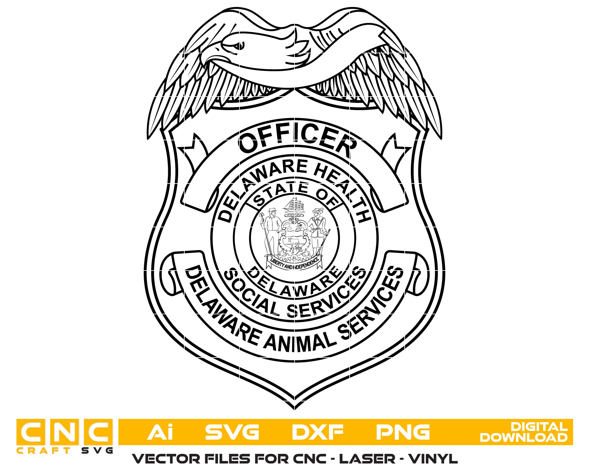 Delaware Animal Services Officer Badge