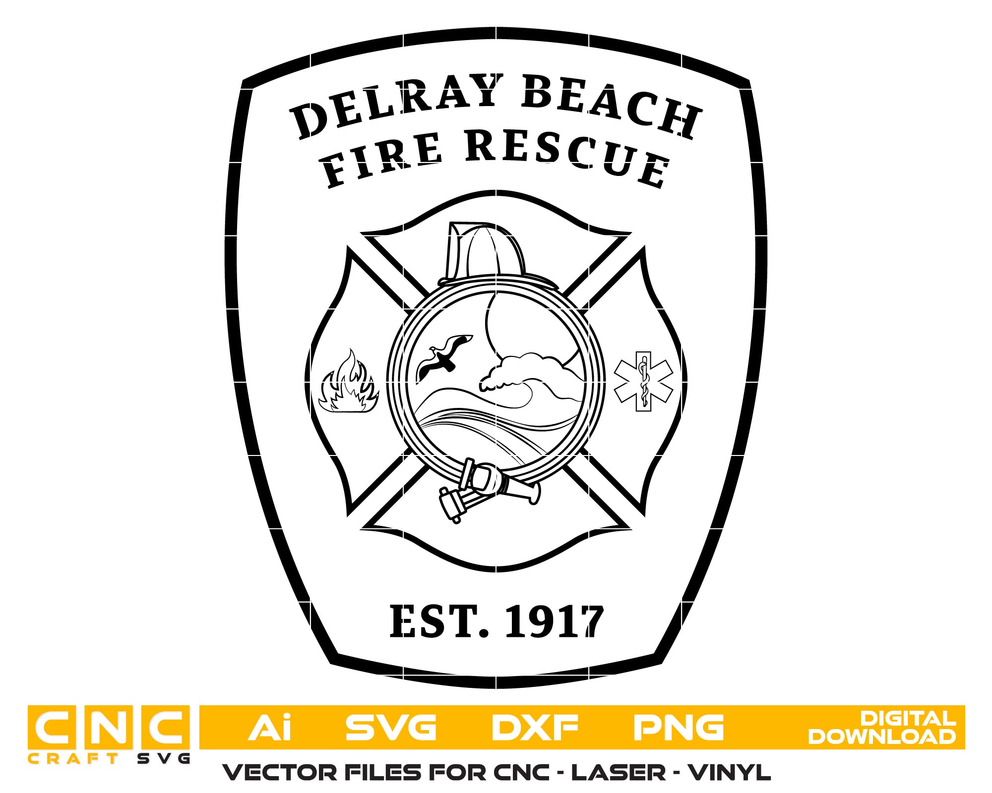 Delray Beach Fire Department Patch