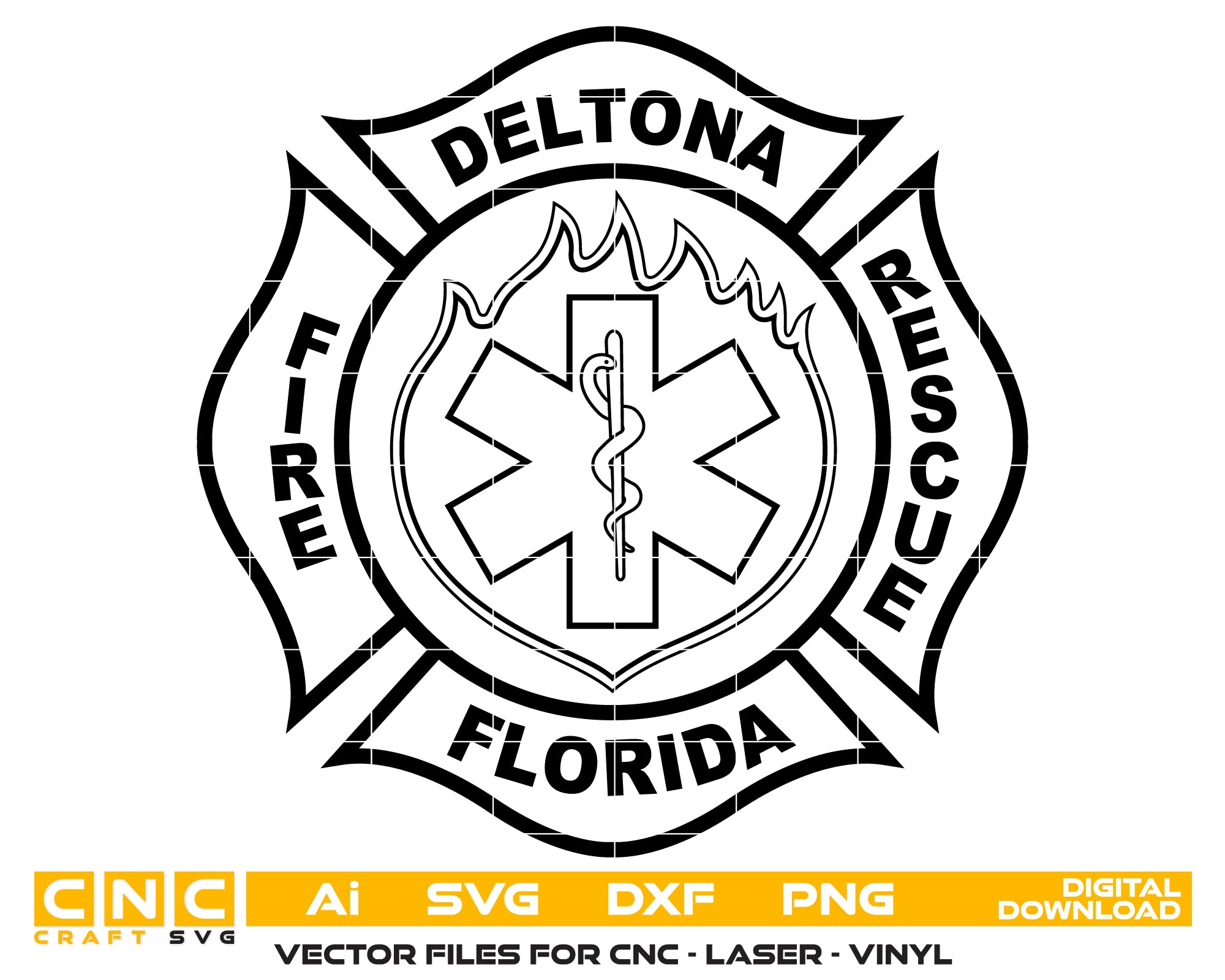 Deltona Fire Rescue Florida Badge