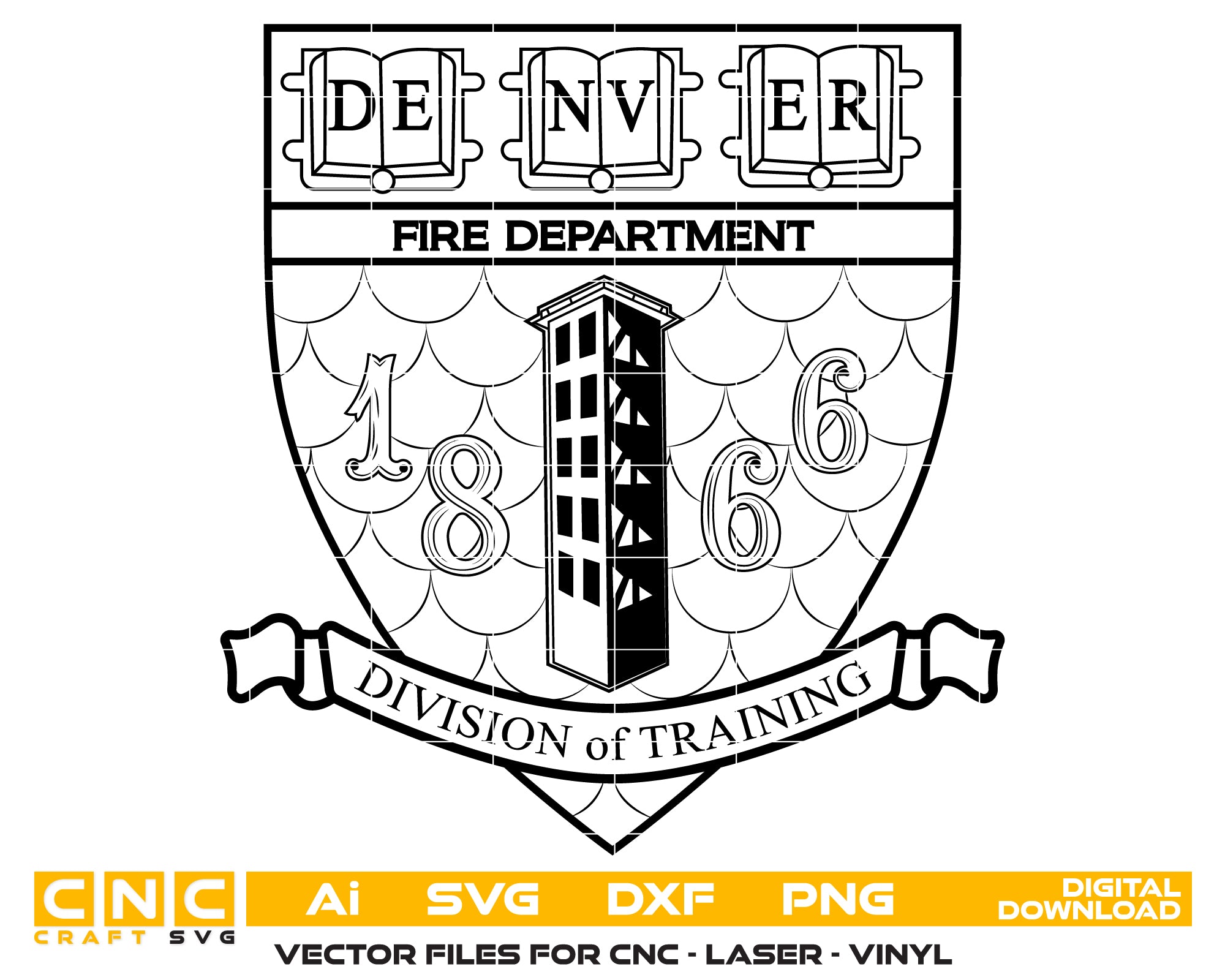 Denver Fire Department Training Academy Patch SVG – Fire Emblem Design