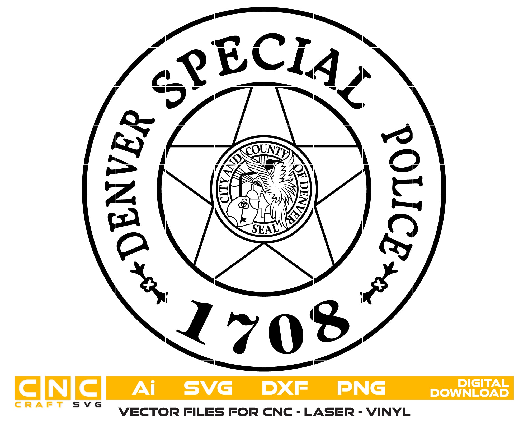 Denver Special Police Badge Svg
Special Police Badge
Denver Badge
Police Badge Svg