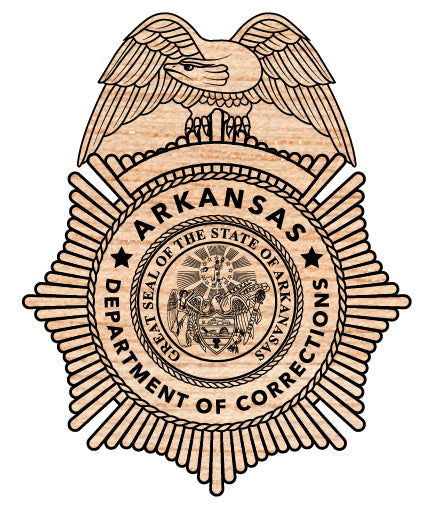 arkansas department of corrections badge svg, arkansas corrections officer badge vector, arkansas doc badge svg emblem, corrections law enforcement badge svg, #support