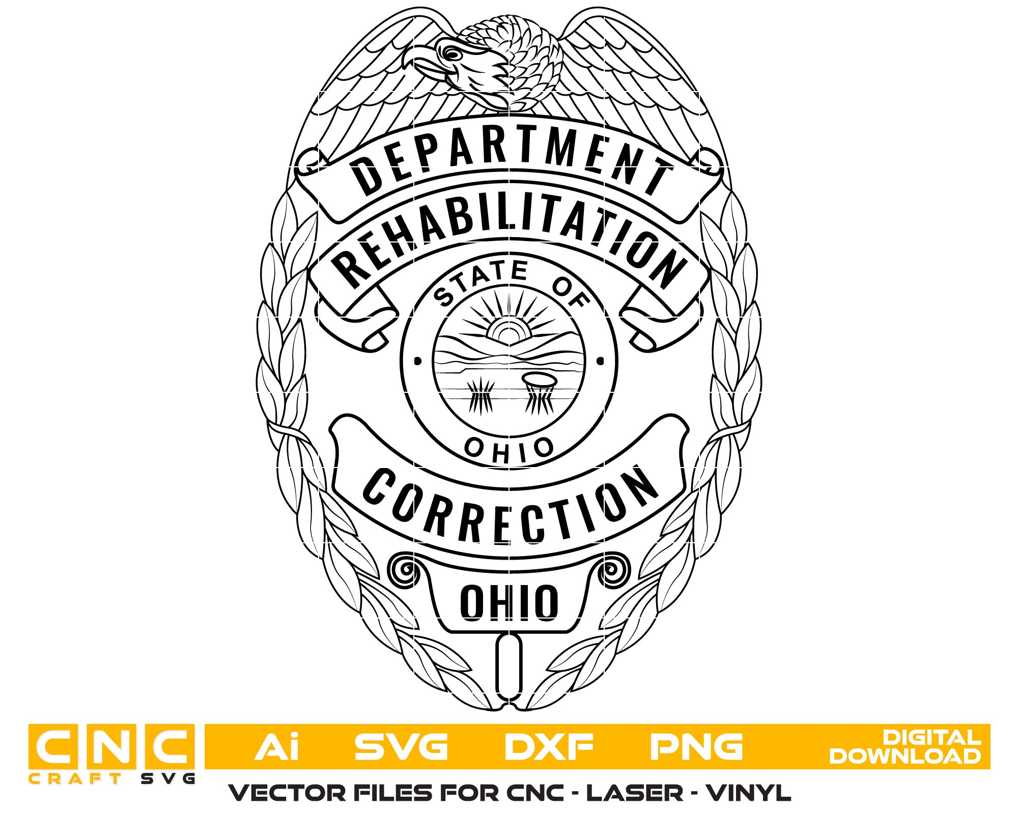 Rehabilitation Badge Ohio
Corrections Badge Ohio
Ohio Badge
Badge
Badge Svg
Patch Svg