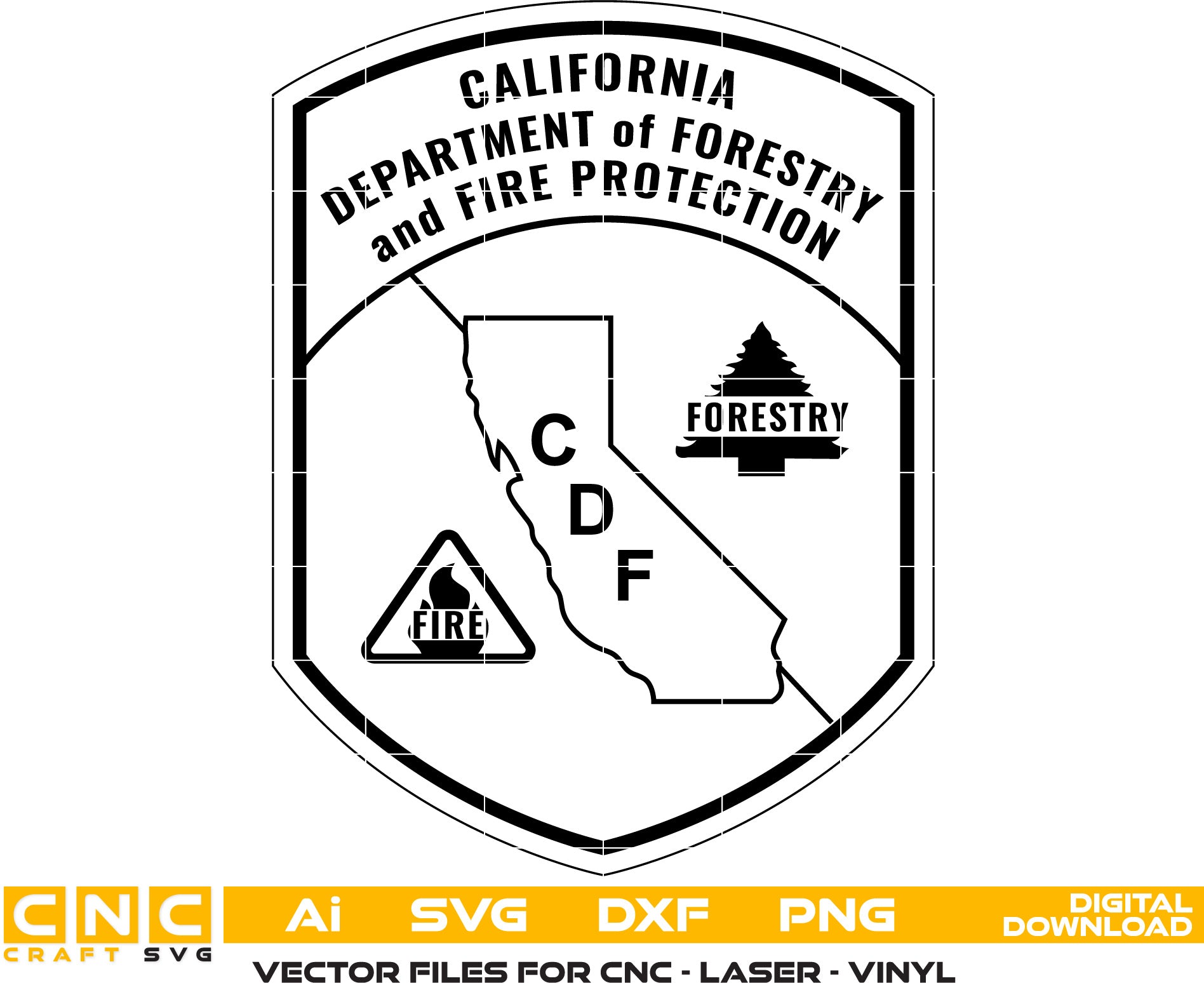 Department of Forestry and Fire Protection California Badge