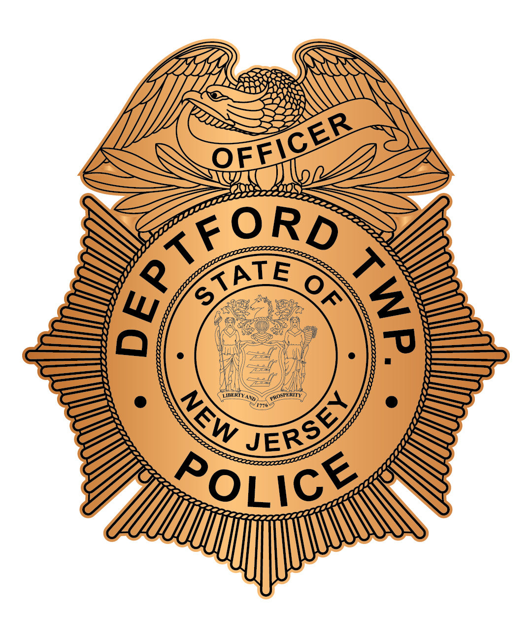 Deptford Twp. Police Officer Badge – Digital Download