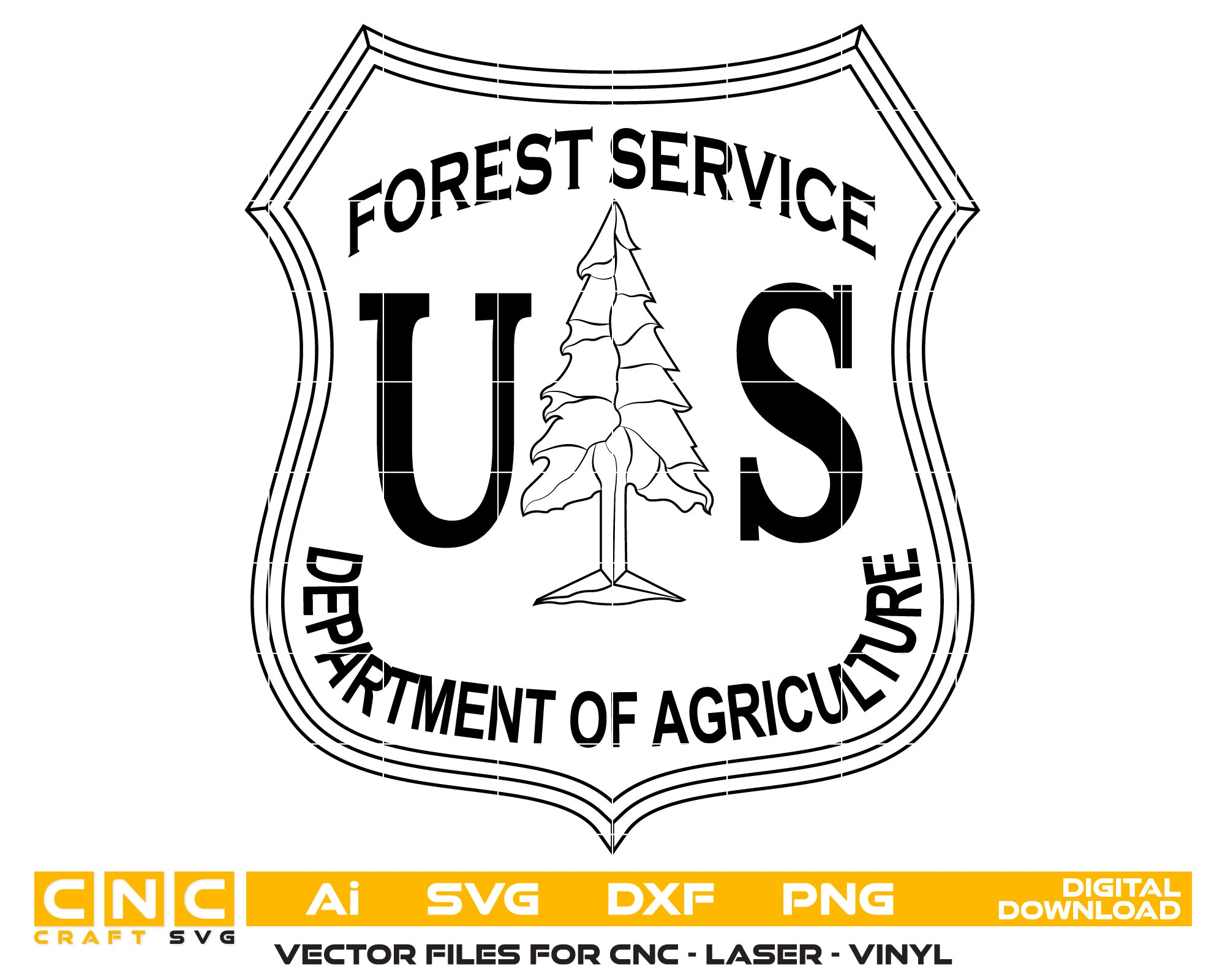 Dept of Agriculture Forest Service logo