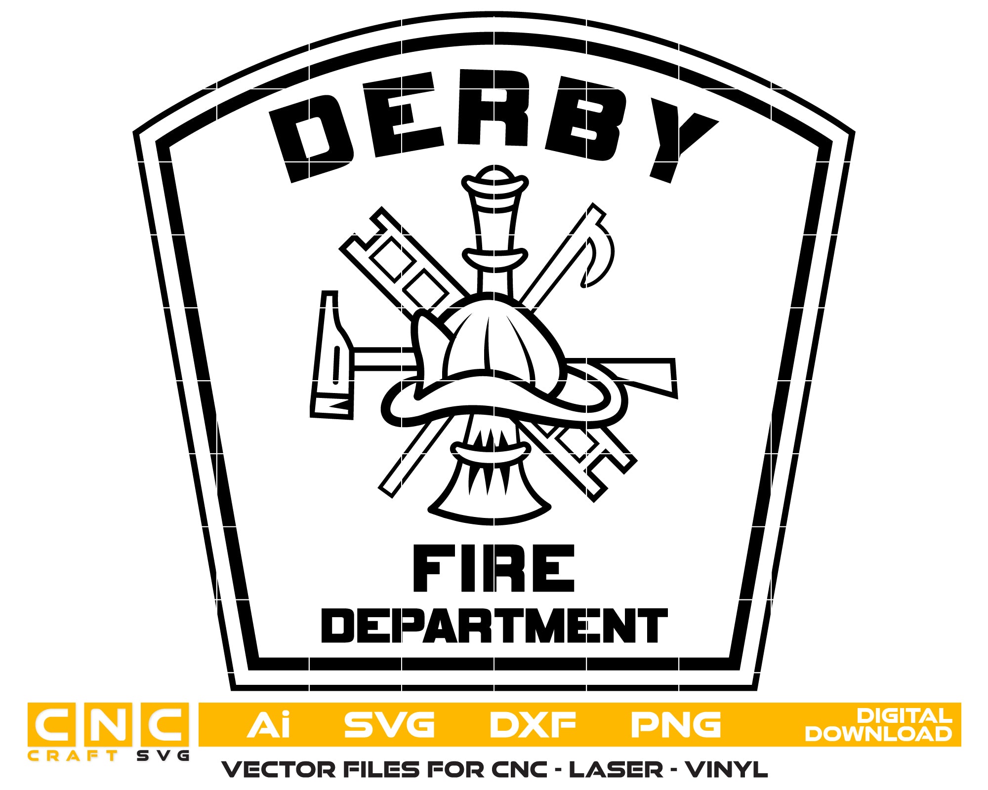 Derby Fire Department Patch SVG, Derby Firefighter Patch Vector, Derby Fire Dept SVG Emblem, Firefighter Badge Patch Logo SVG, #support