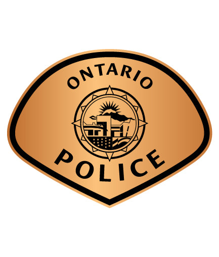 Ontario Police Department Logo Uniform Patch Digital File | CNC & Laser