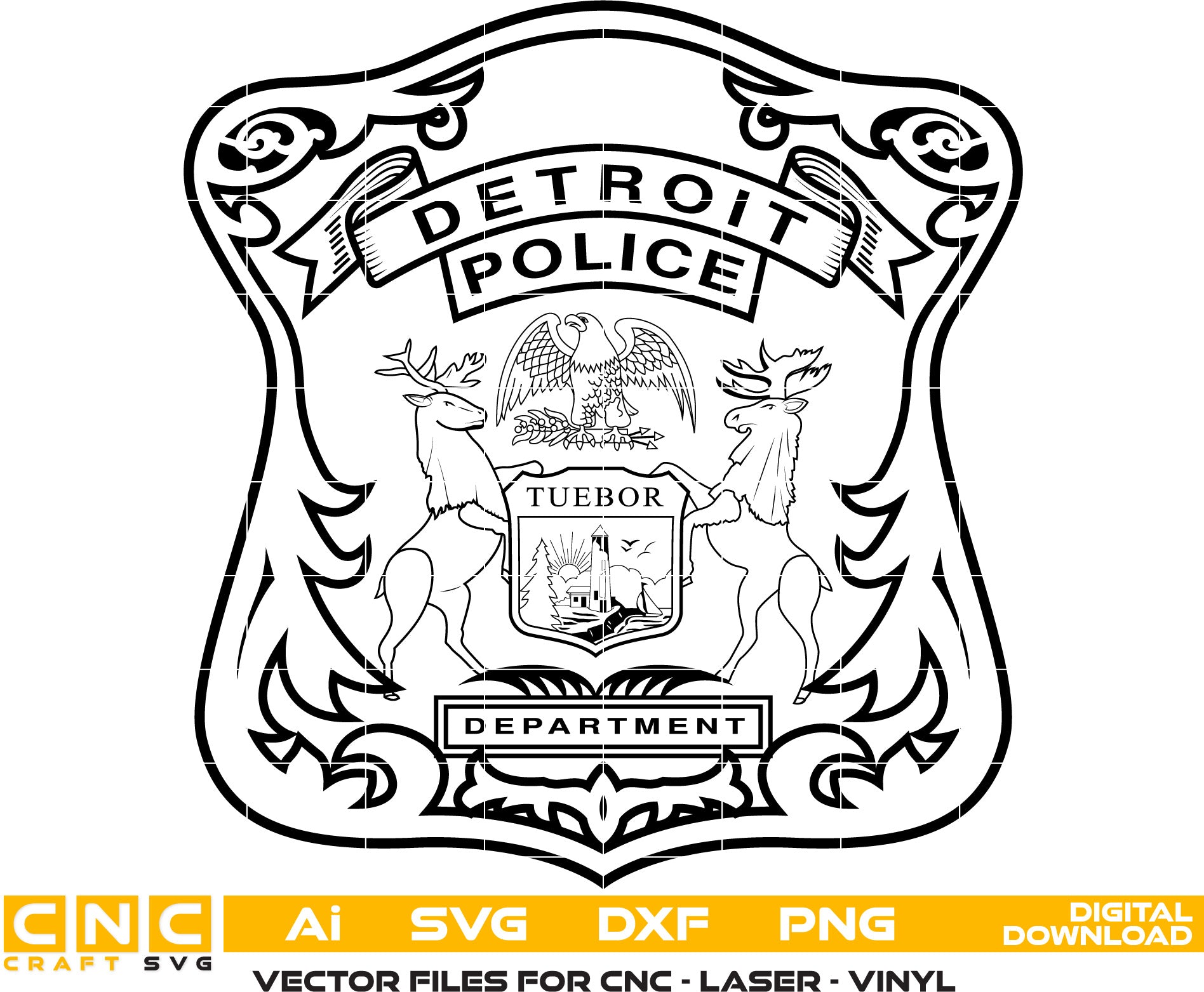 Detroit Police Badge