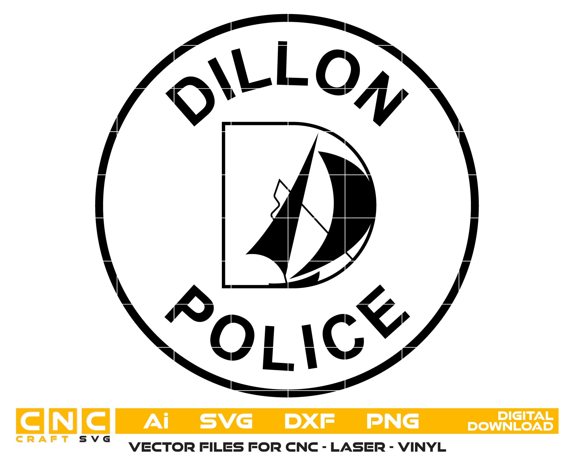 Dillon Colorado Police Department Logo SVG
