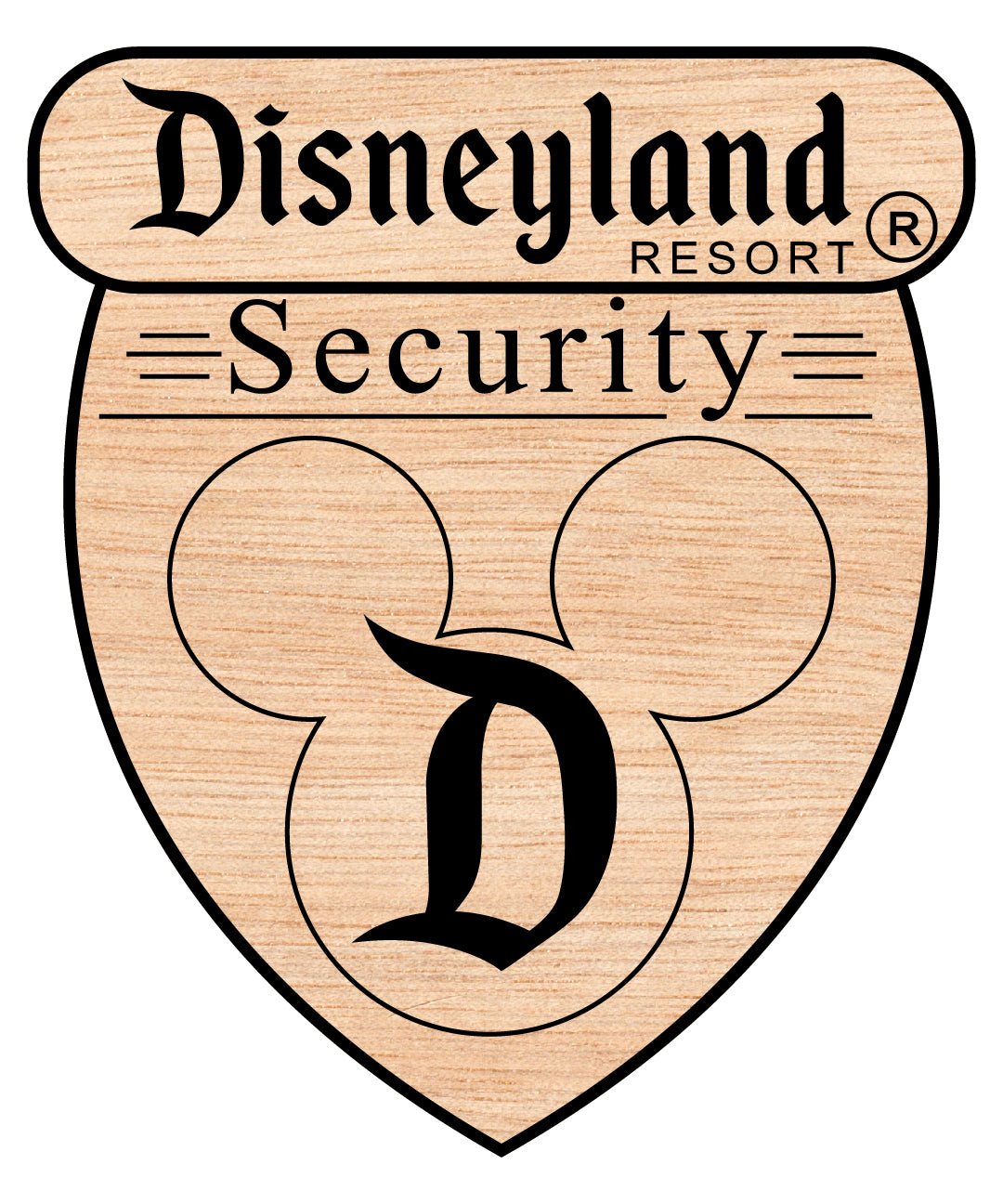 Disneyland Security Badge SVG, Disney Park Security Emblem, Magical Law Badge SVG, Disney Security Vector, Disneyland Officer Badge Design