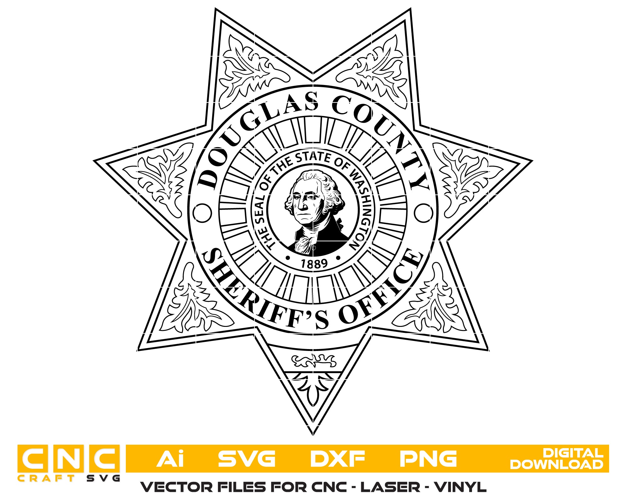 Douglas County, Washington Sheriff Badge