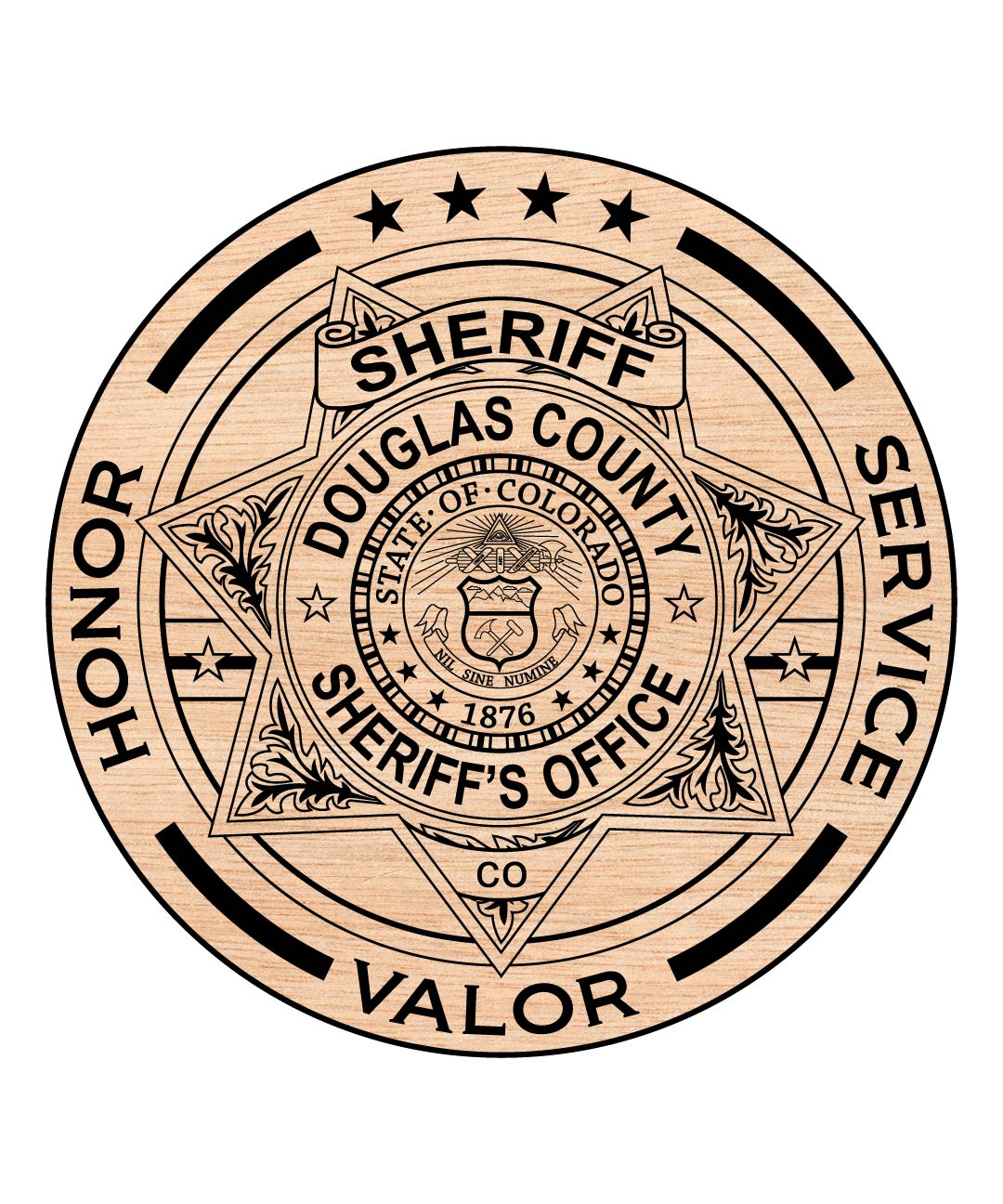 Douglas County Sheriff Badge SVG, Sheriff Badge Vector File, Douglas County Law Enforcement SVG, Police Badge Digital File, Sheriff Emblem Vector, Douglas County Badge SVG