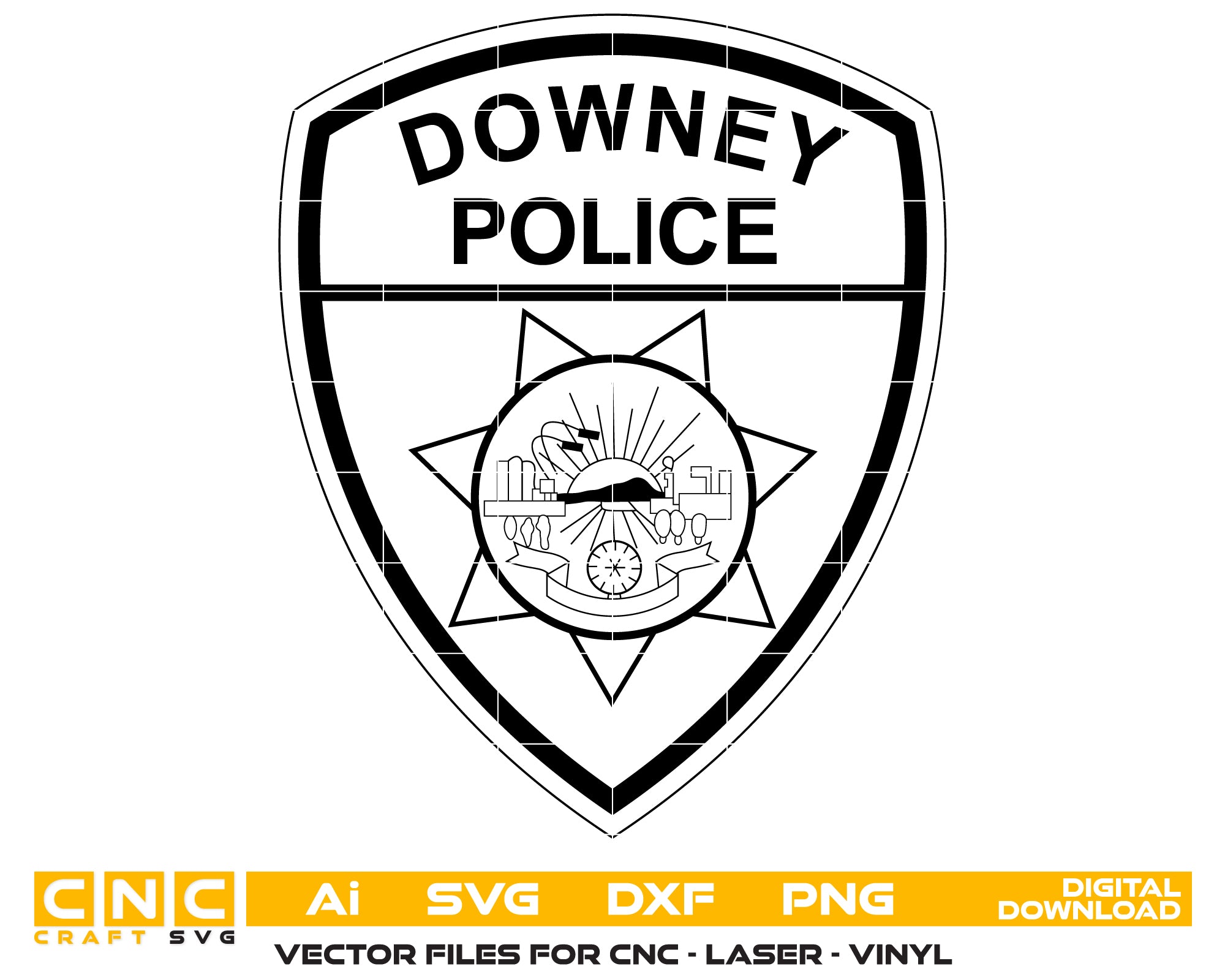Downey Police Patch