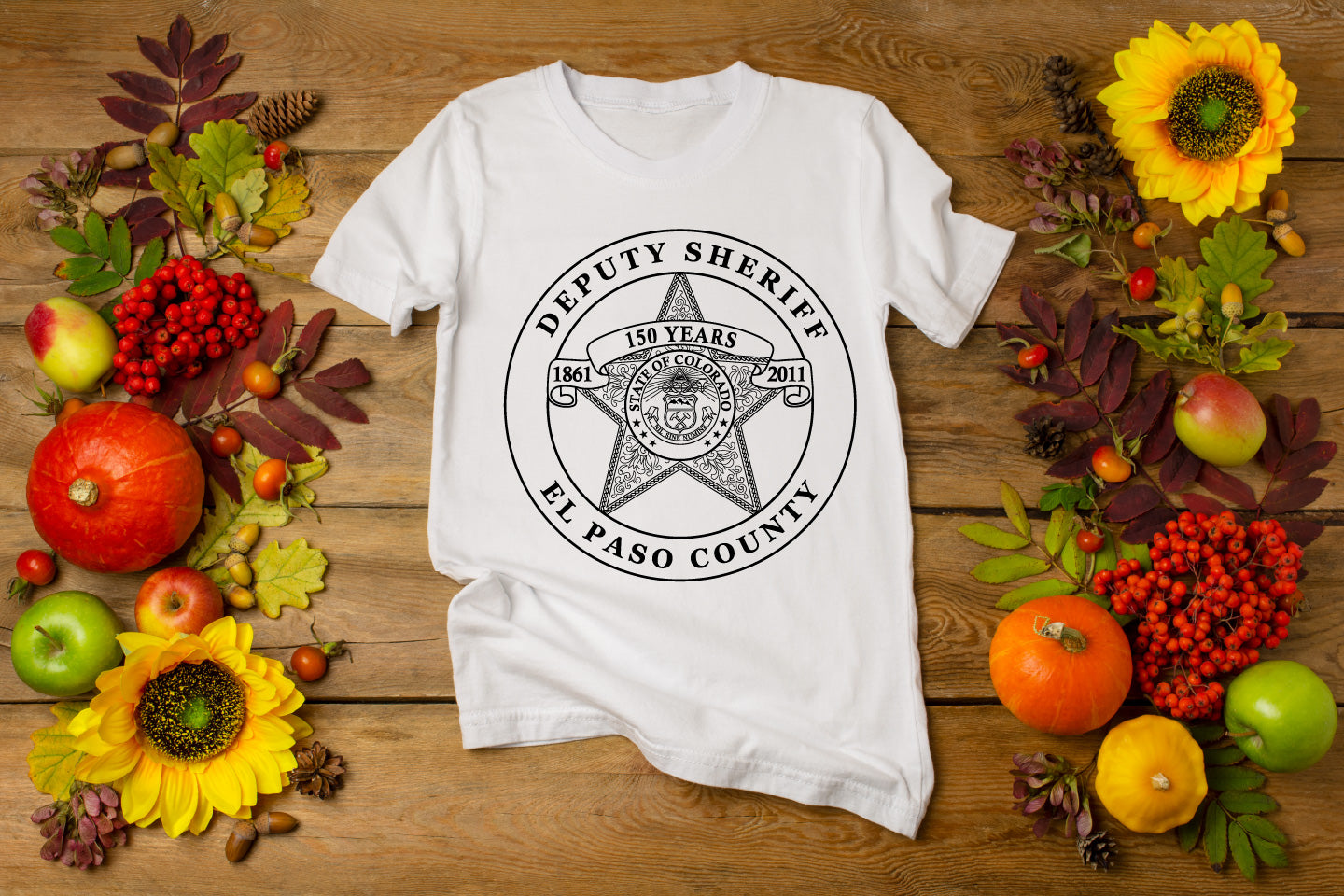 El Paso County Deputy Sheriff Badge SVG | Law Enforcement Vector for CNC, Laser & Printing