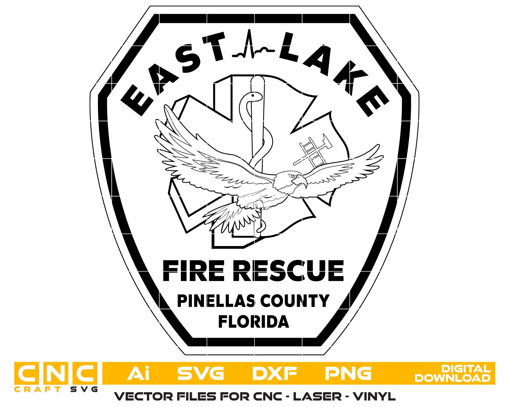 East Lake Fire Rescue Badge
