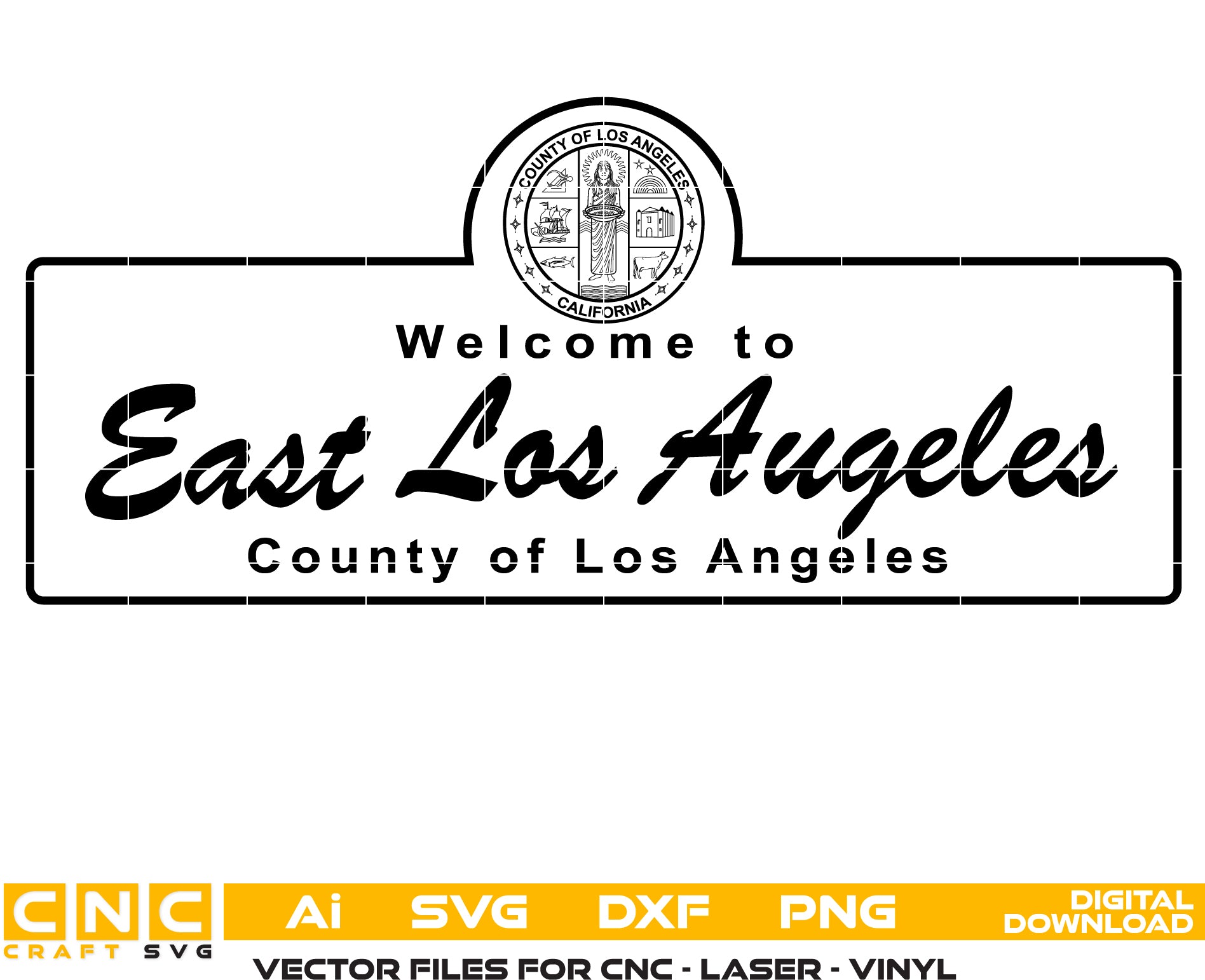 カリフォルニア州 EAST看板 East Los Angeles Street Sign