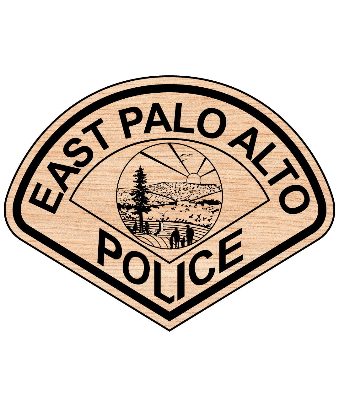 East Palo Alto Police Patch SVG, California Police Emblem Vector, East Palo Alto Law Enforcement Patch, Police Department Badge SVG, East Palo Alto PD Patch