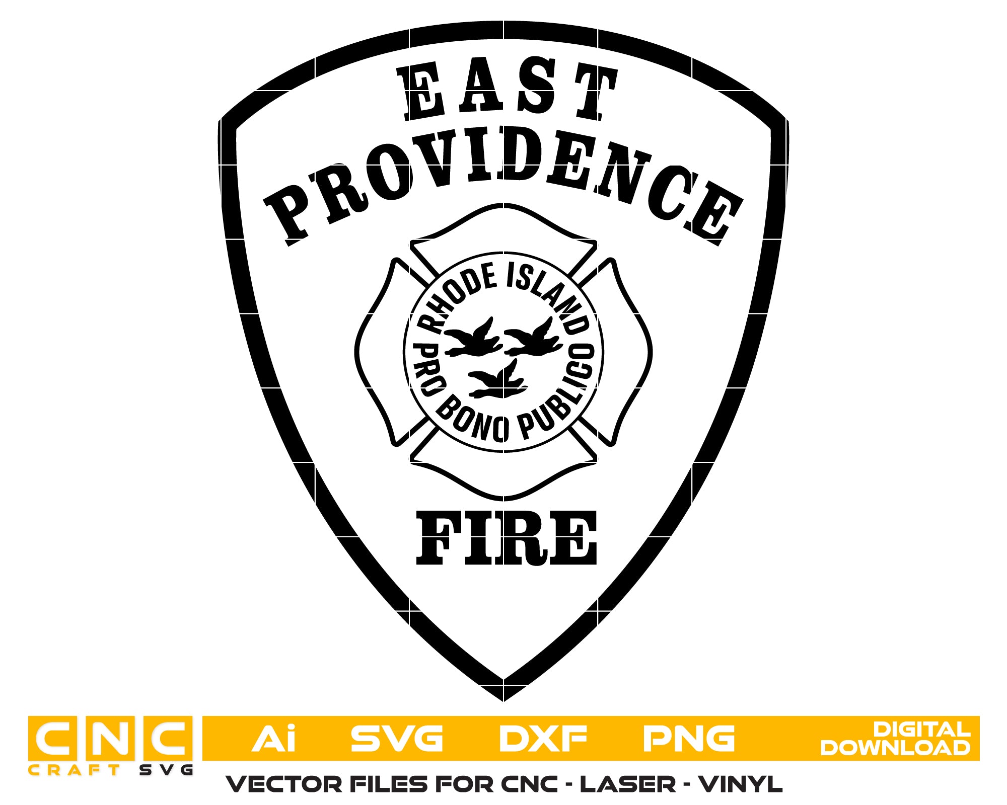 East Providence Fire Department Patch SVG, Rhode Island Firefighter Patch Vector, East Providence Fire Logo, Fire Department Emblem SVG, Rhode Island Fire Patch