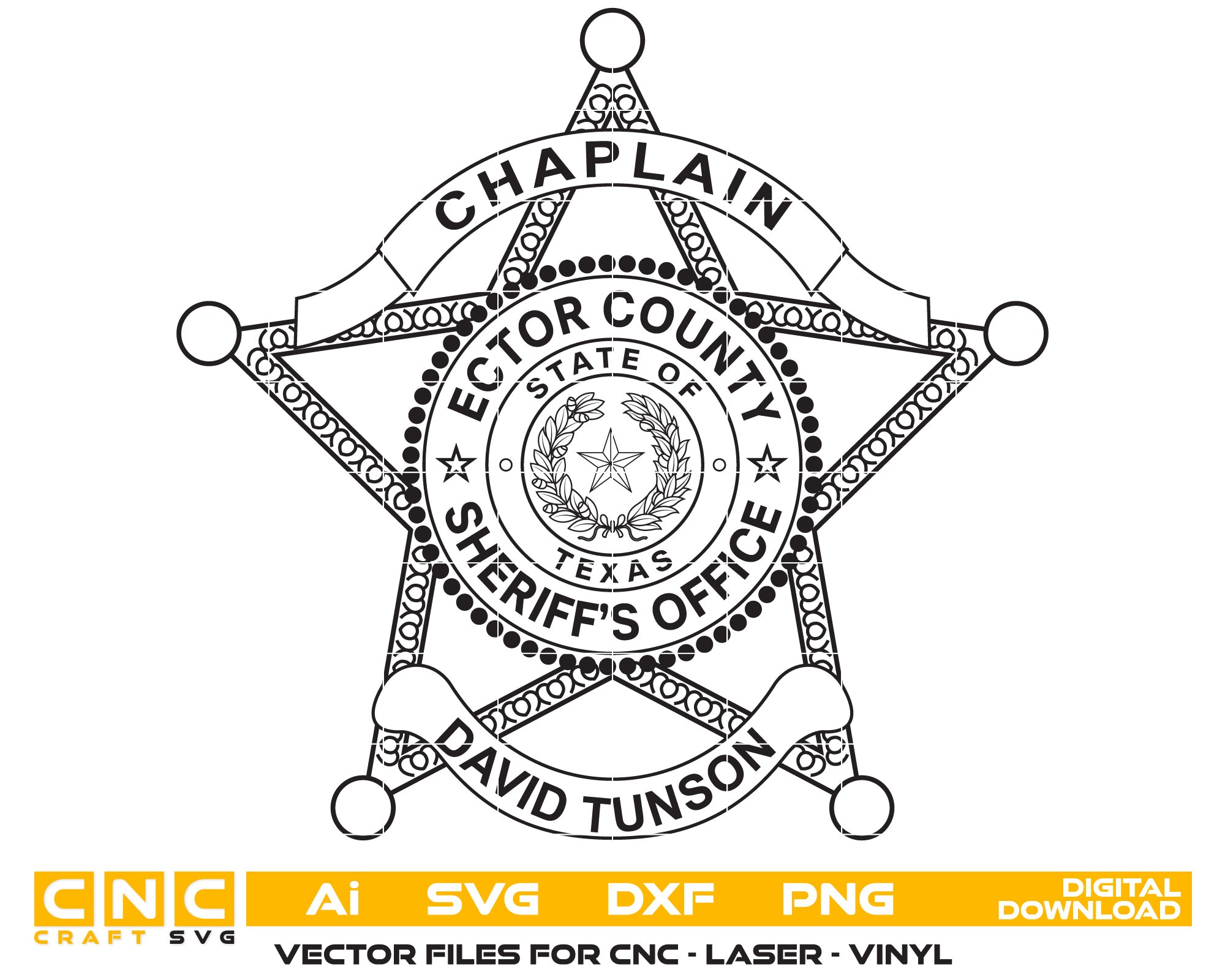 Ector County Sheriff Badge