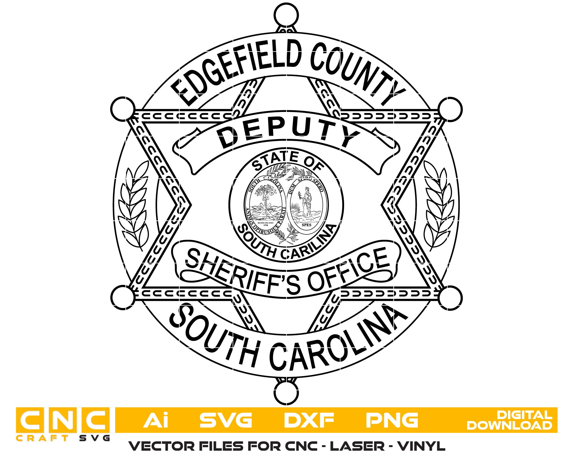 Edgefield County Deputy Sheriff Badge