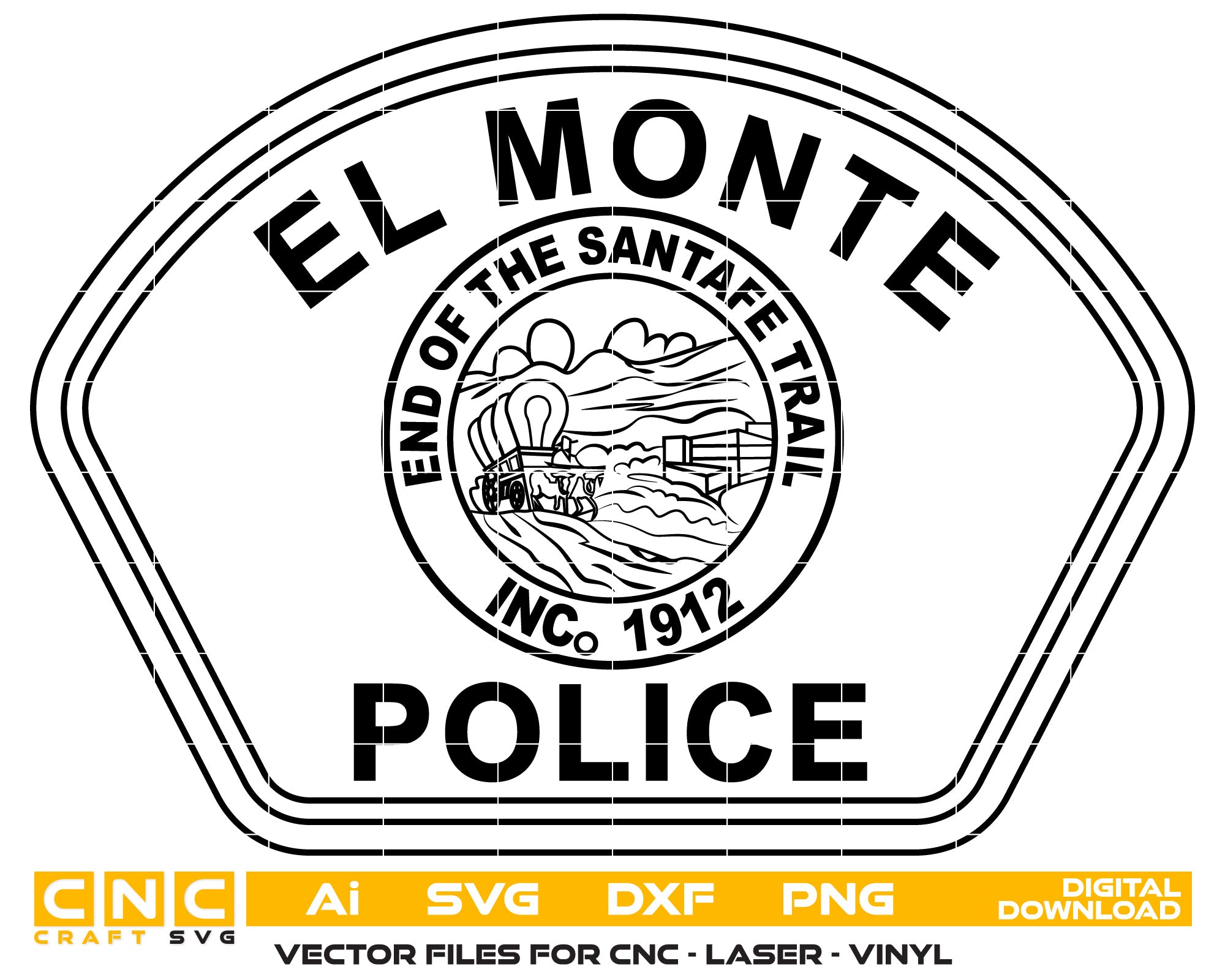 El Monte Police Badge