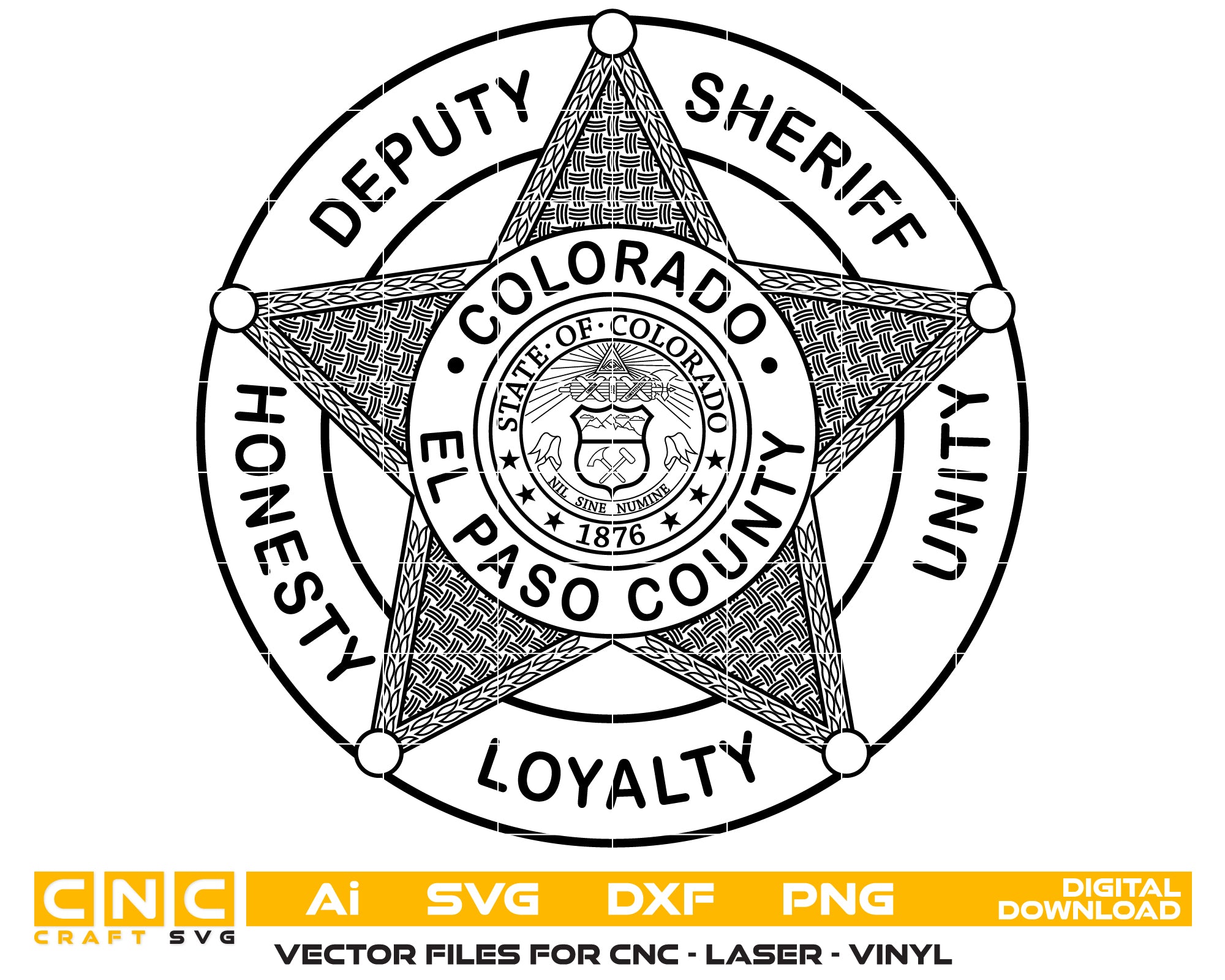 El Paso County Deputy Sheriff Badge