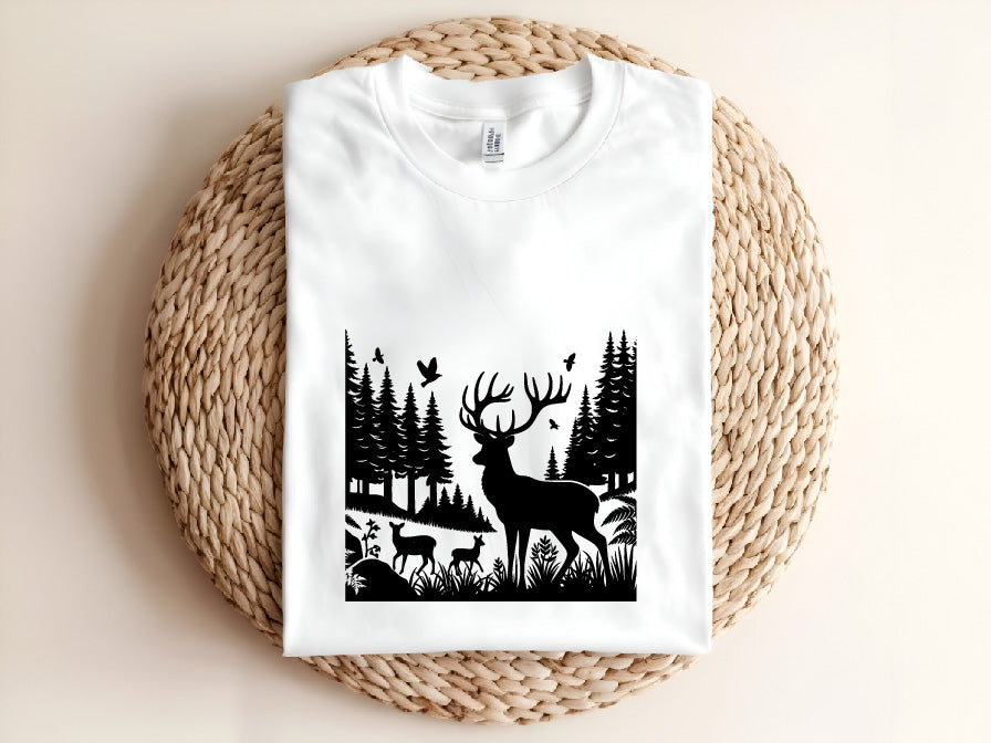 Deer Black Silhouette SVG