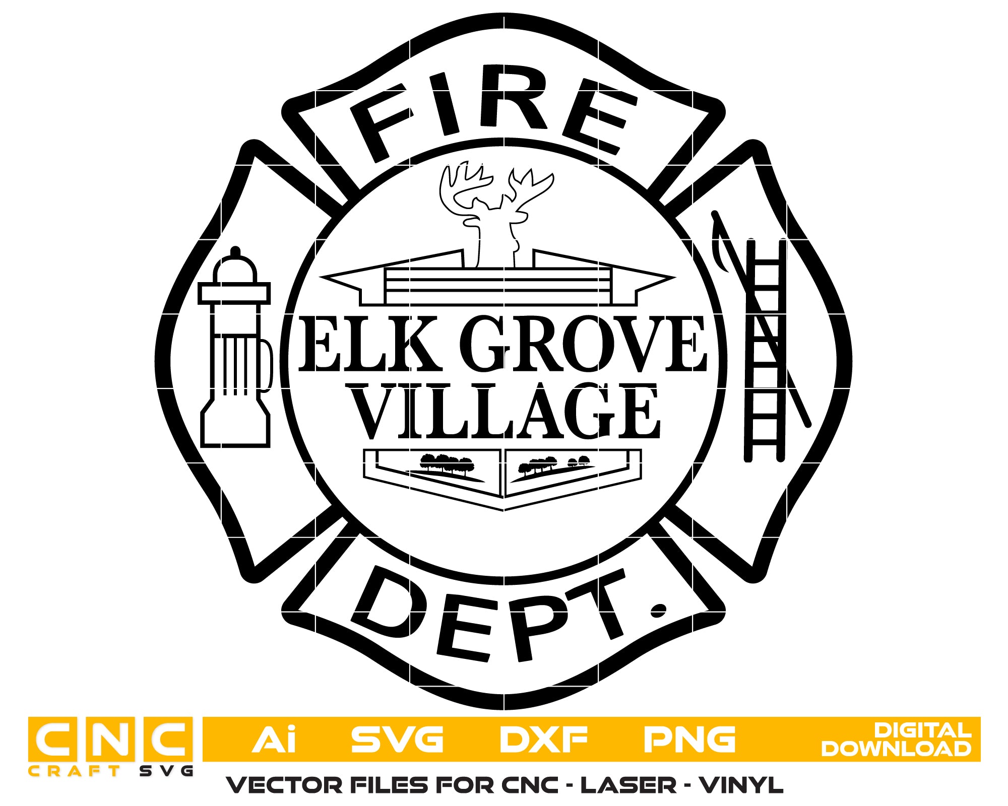 Elk Grove Village Fire Dept Badge