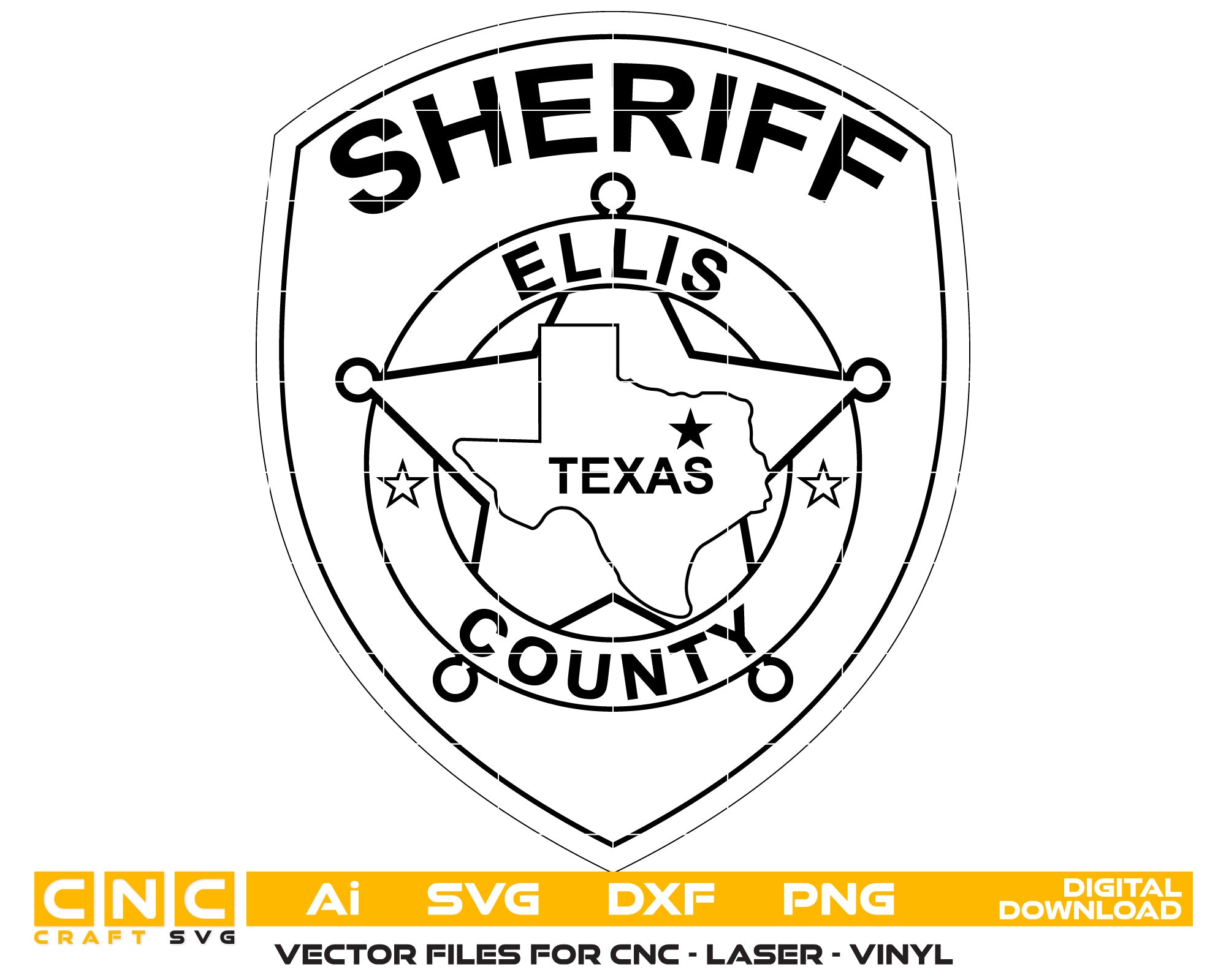 Ellis County Sheriff Badge