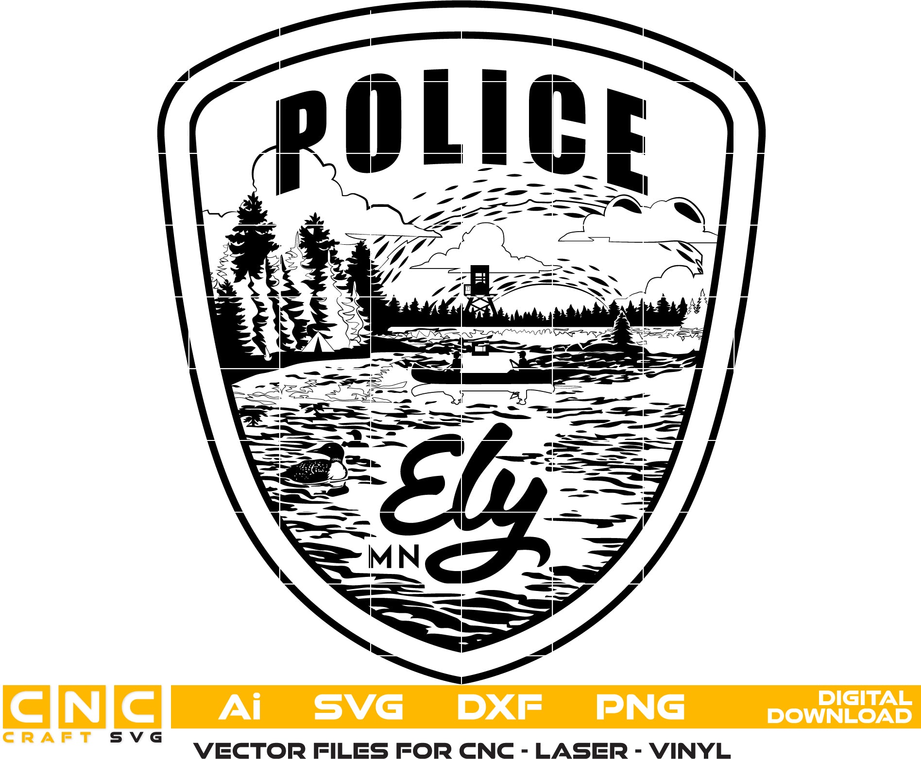 Ely Police Department Badge – Digital Download