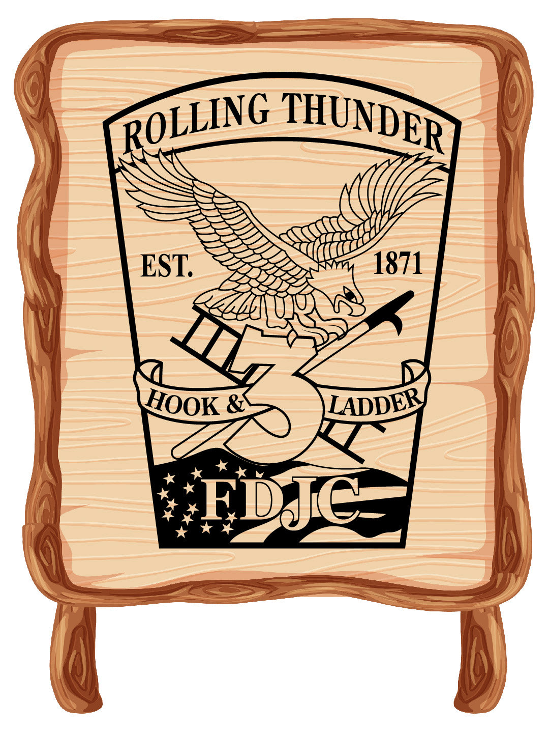 Engine 7 - Engine 18 - Ladder 3 - Battalion 3 Badge – Digital Download