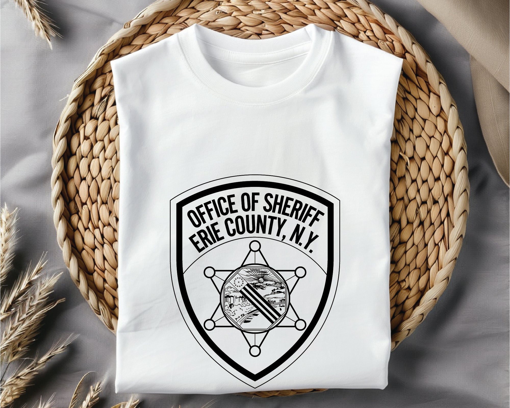 Erie County Sheriff’s Office Logo SVG, Erie Sheriff Logo Vector, Erie County Police Badge Design, Law Enforcement Logo SVG