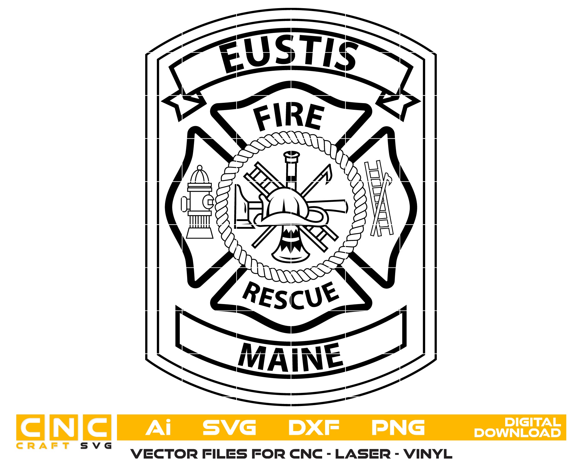 Eustis Maine Fire Department Badge