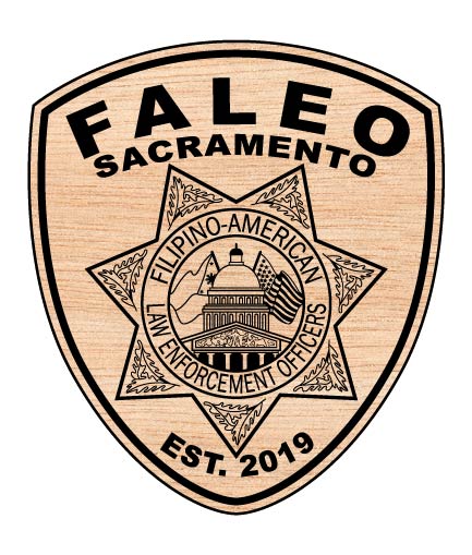 FALEO Sacramento Badge SVG, Filipino American Law Enforcement Emblem, Los Angeles Police Badge Vector, FALEO Officer Badge SVG, Sacramento Police Badge