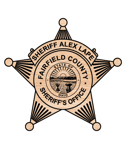 Fairfield County Sheriff's Office Badge SVG, Fairfield County Ohio Sheriff Badge Vector, Fairfield County Sheriff SVG Emblem, Ohio Law Enforcement Badge Logo SVG, #support
