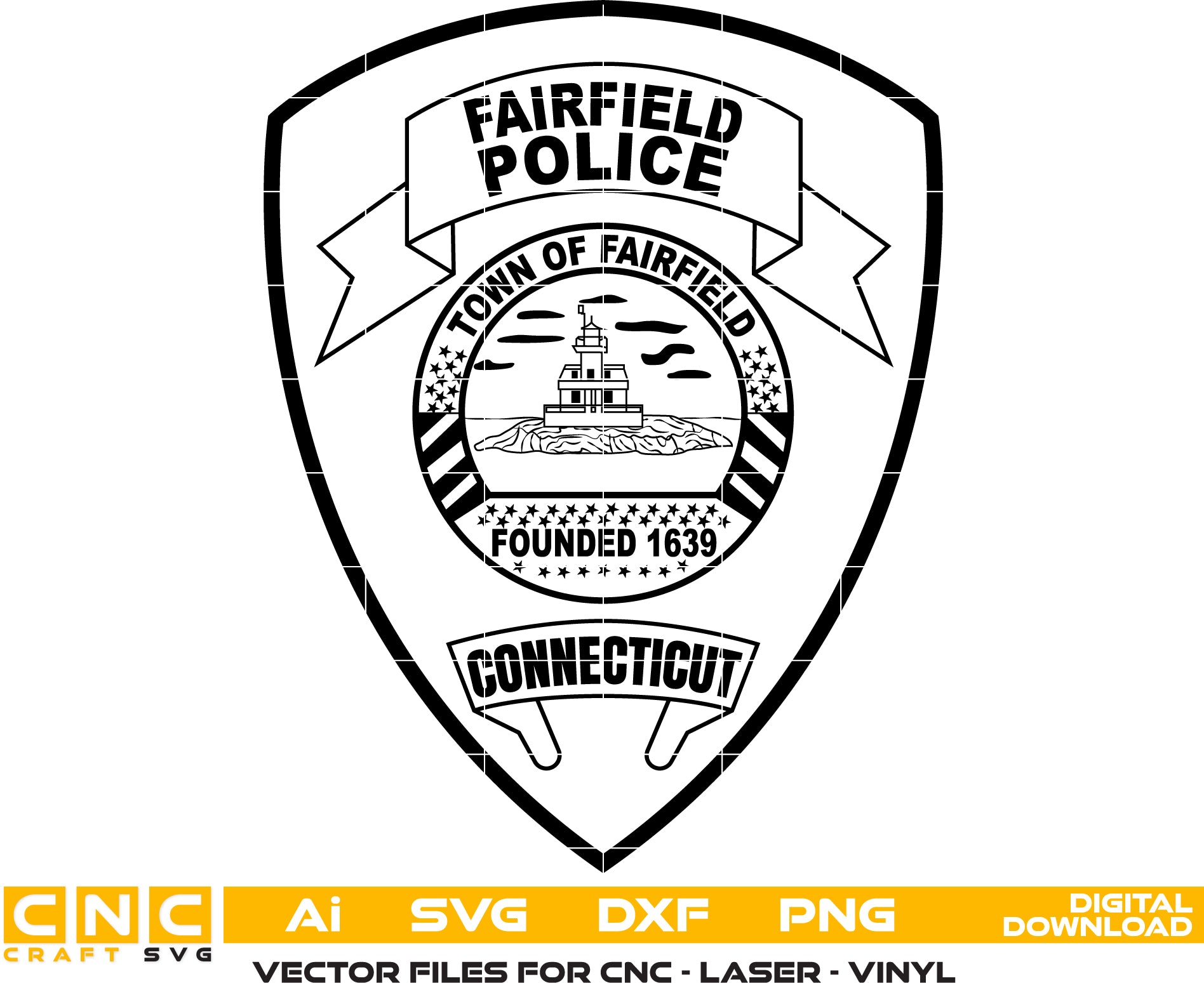 Fairfield Police Department Patch SVG, Fairfield Police Patch Vector, Fairfield Law Enforcement Emblem SVG, Fairfield Police Patch Logo, Police Patch Fairfield