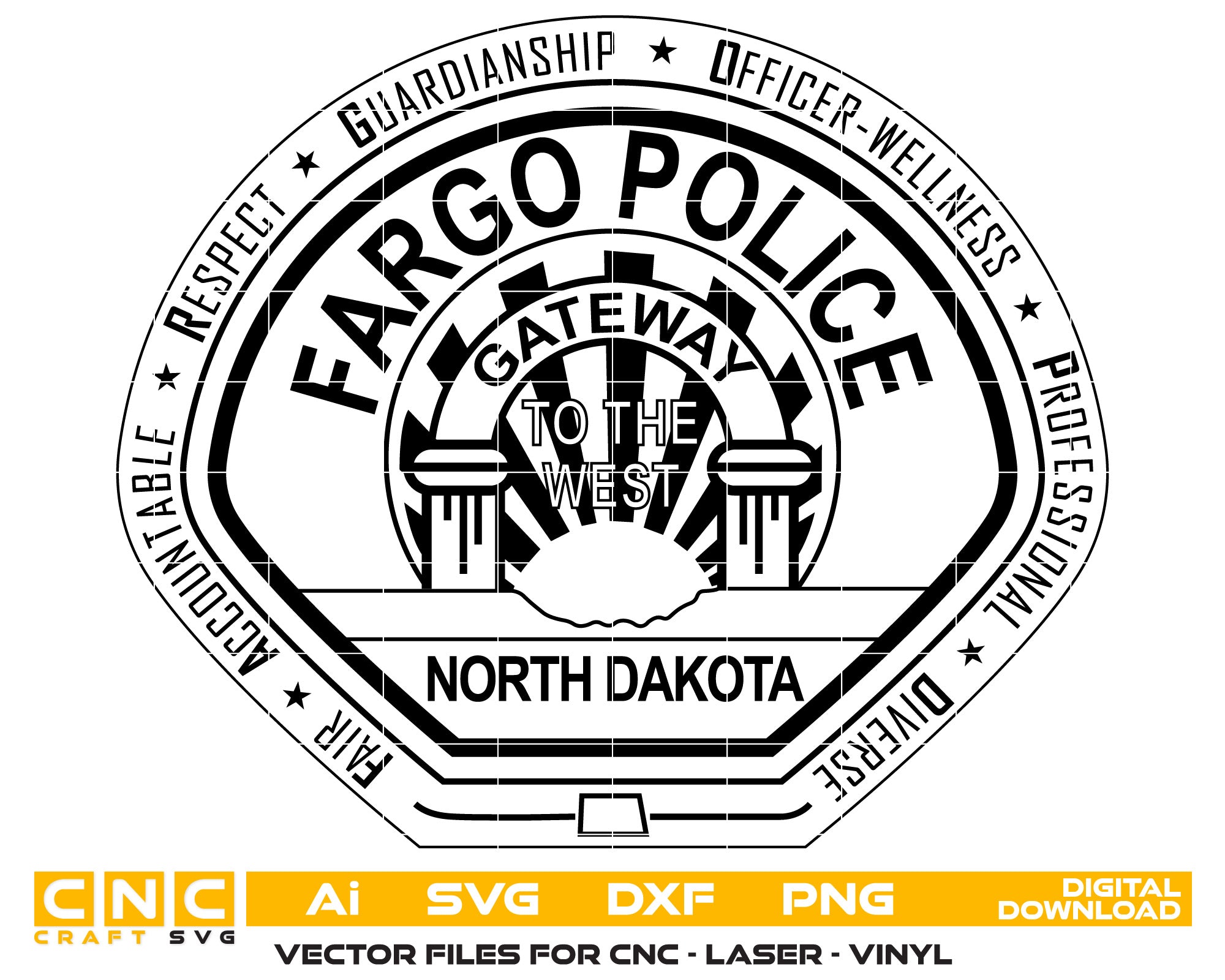 Fargo Police Badge