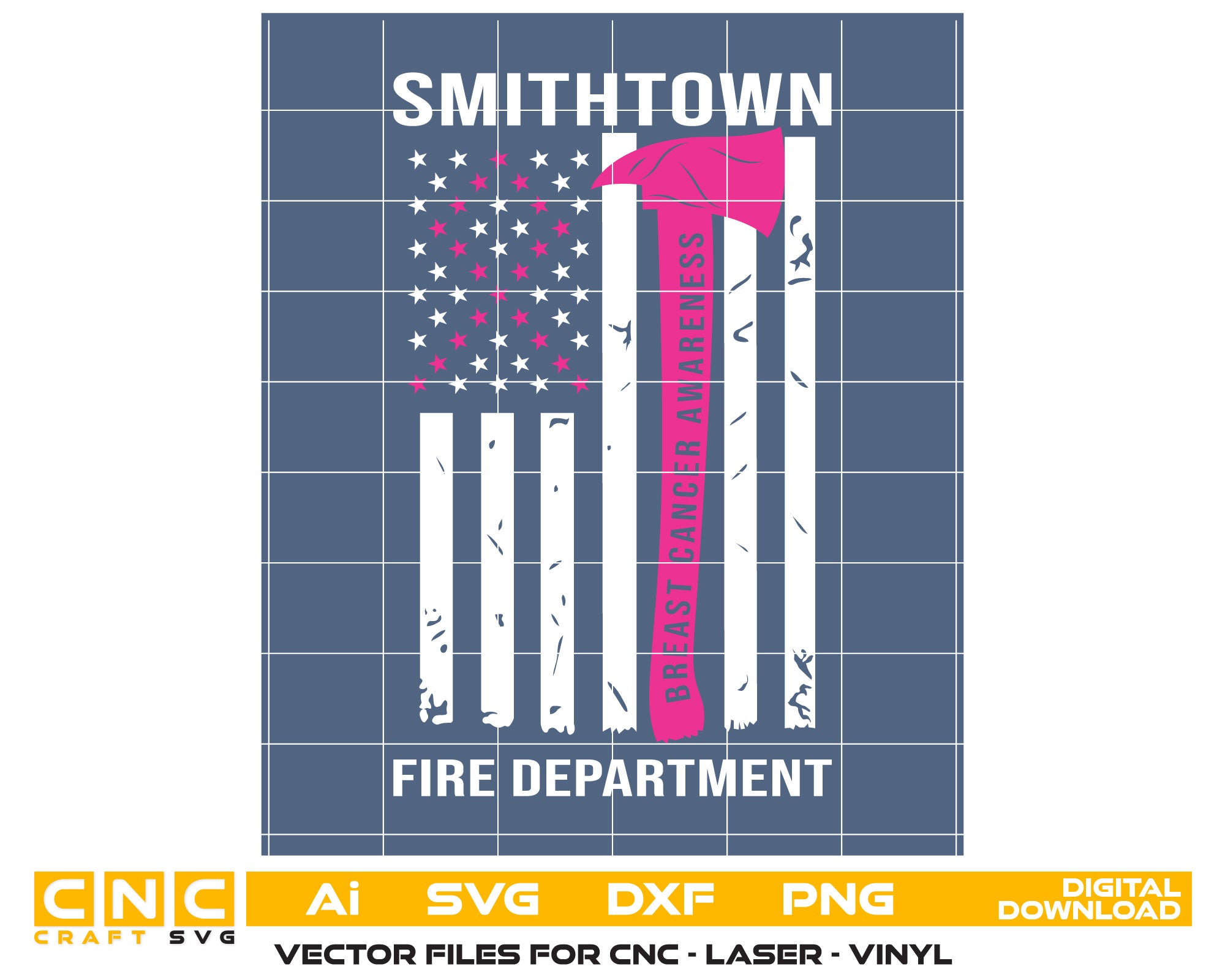 Fire Dept usa Flag Svg